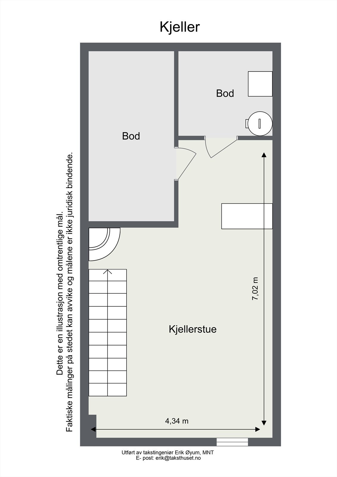Plantegning kjeller Galleribilde