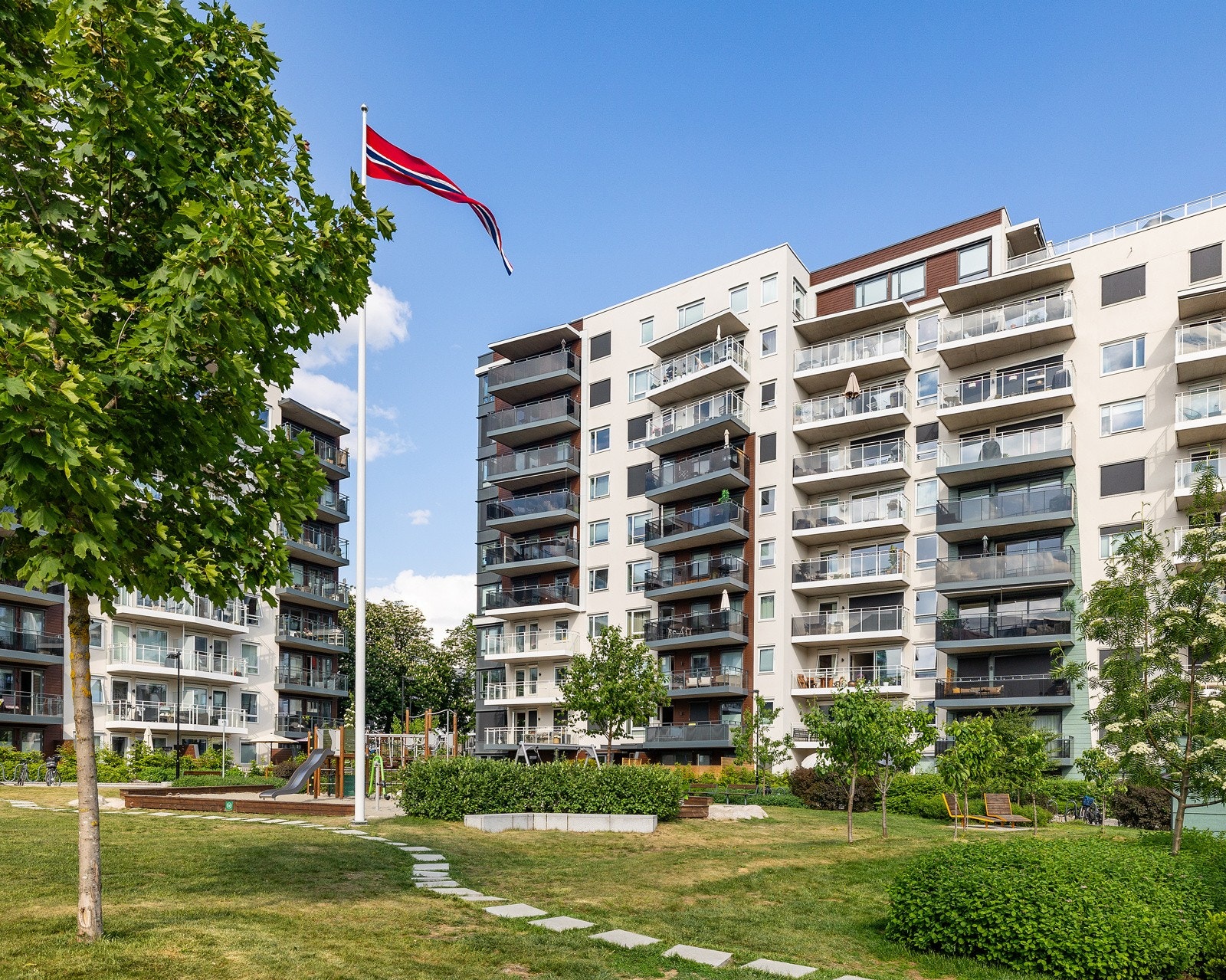 Parkmessige fellesområder i sameiet Galleribilde