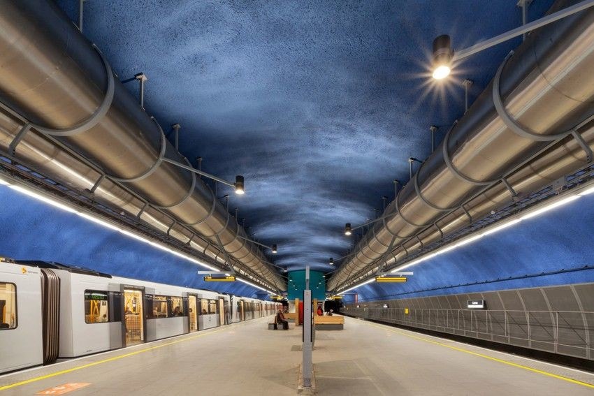 T-bane stasjonen på Løren er i kort gangavstand fra boligen Galleribilde