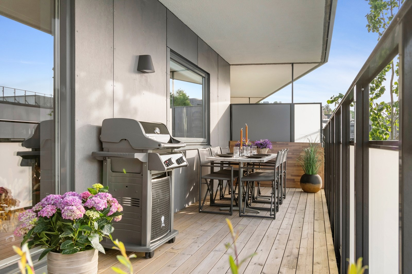 Usjenert balkong på 19 kvm! Galleribilde