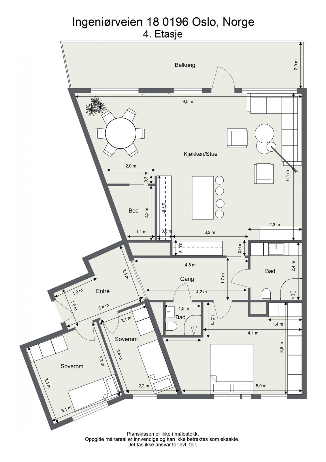 Plantegning Galleribilde