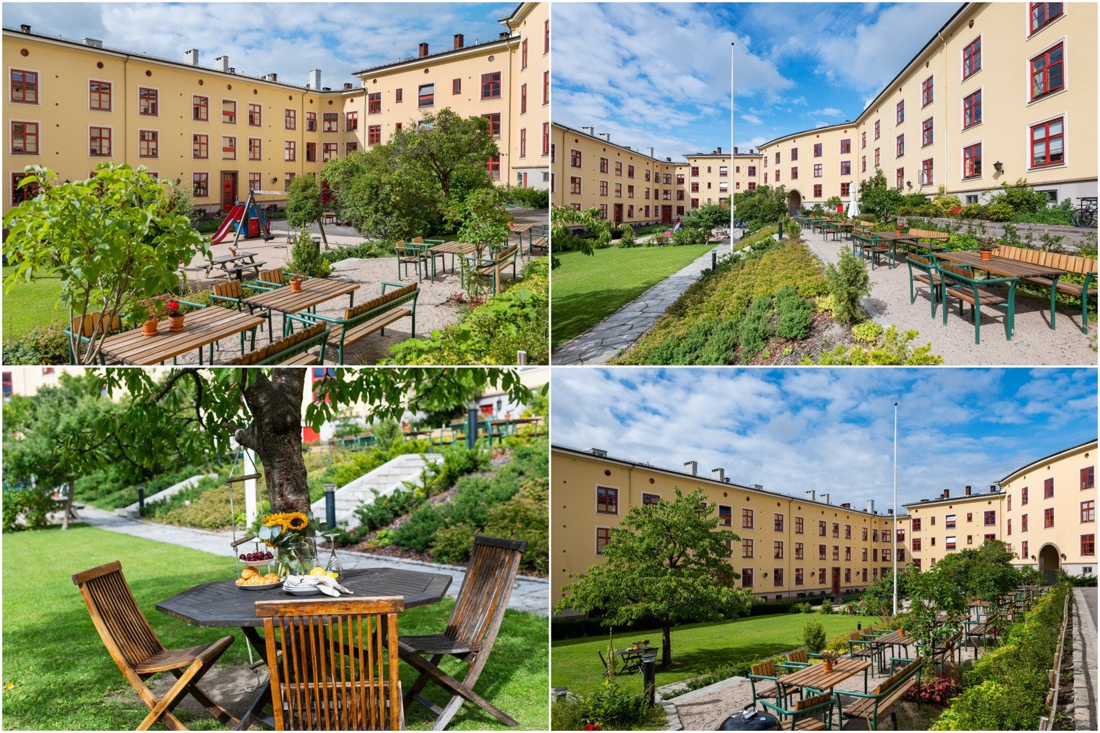 Bygården ble opprettet i 1930 i en nordisk, klassisk stil fra mellomkrigstiden. Galleribilde