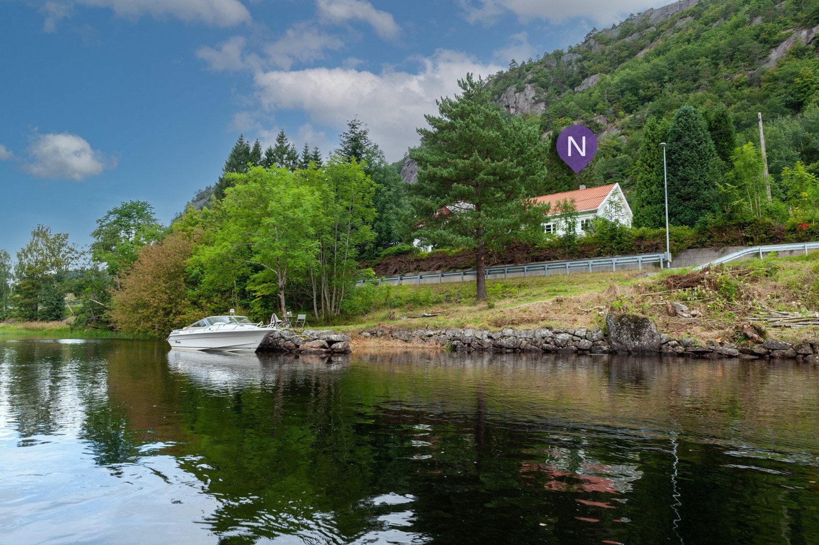 Egen privat brygge med badeplass Galleribilde