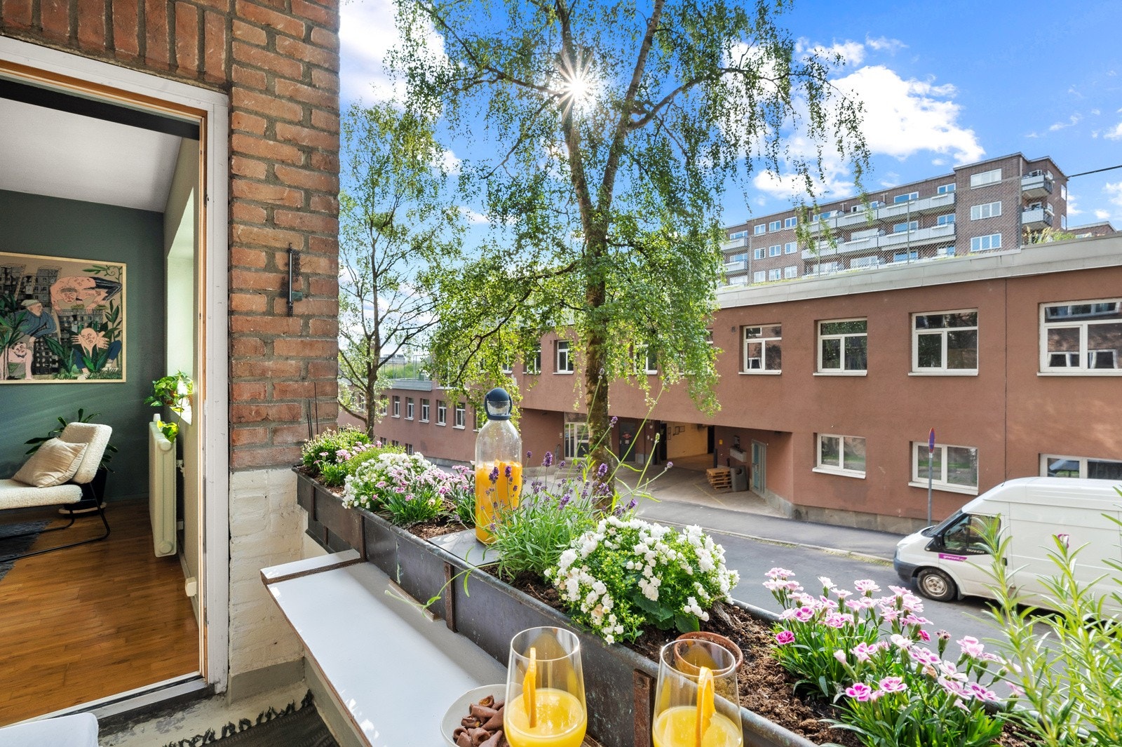 Med på kjøpet får du en koselig balkong. Galleribilde