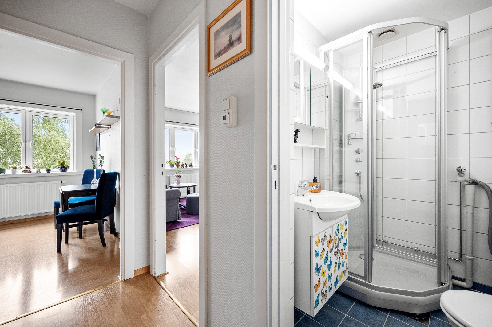 Baderommet ble pusset opp i regi av borettslaget i 2001. Galleribilde