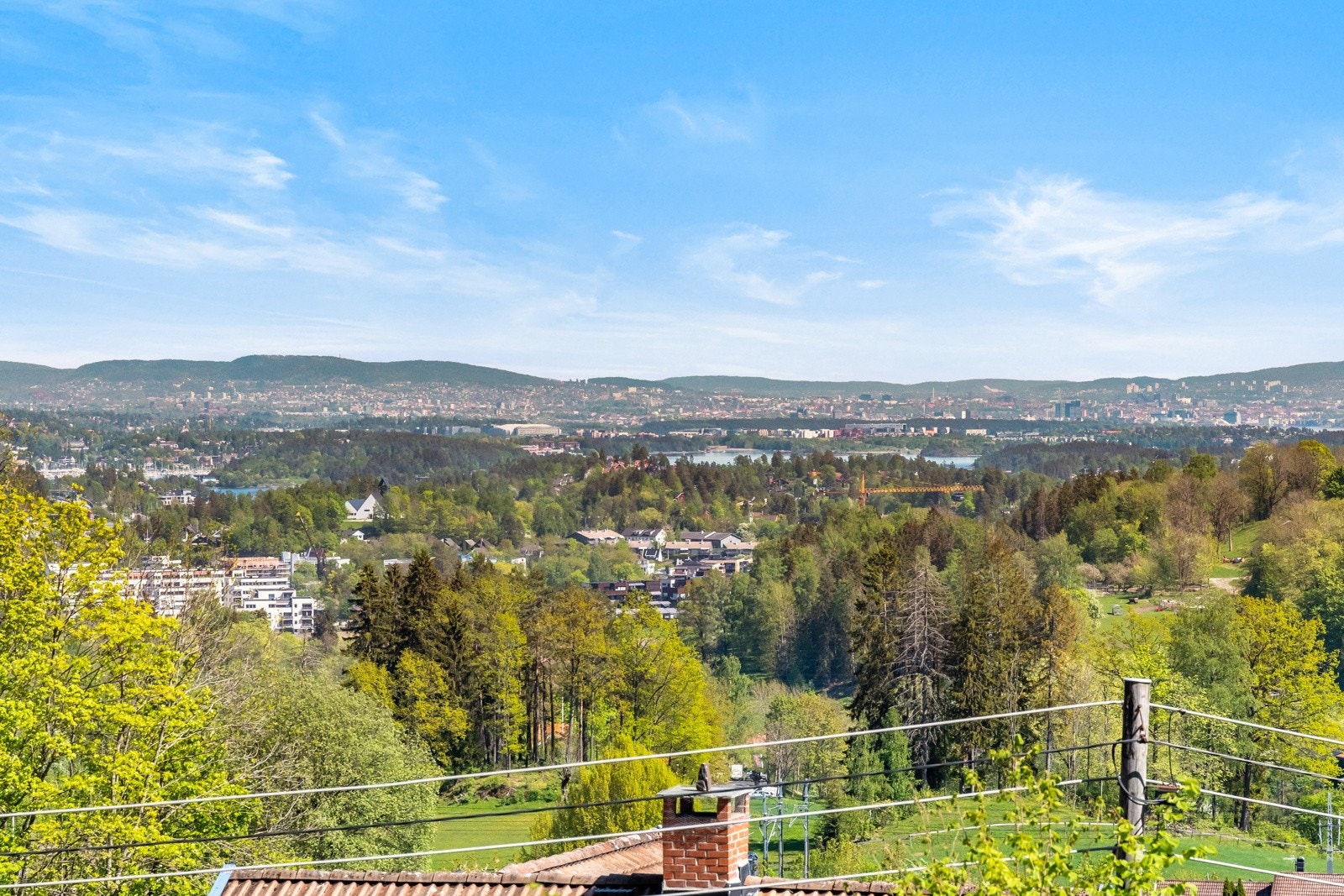 Utsikt fra terrassen Galleribilde