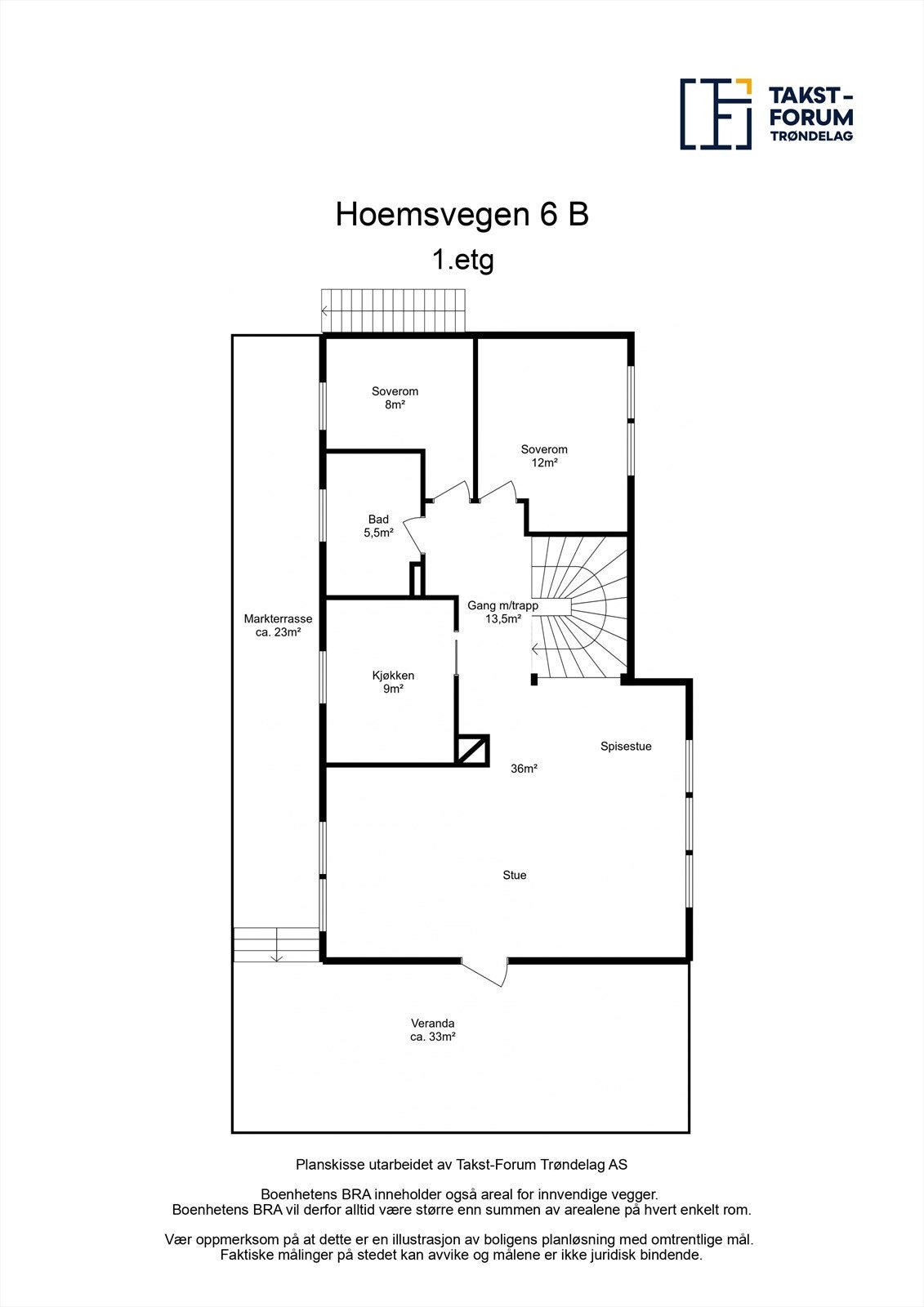 Planskisse 1. etasje Galleribilde