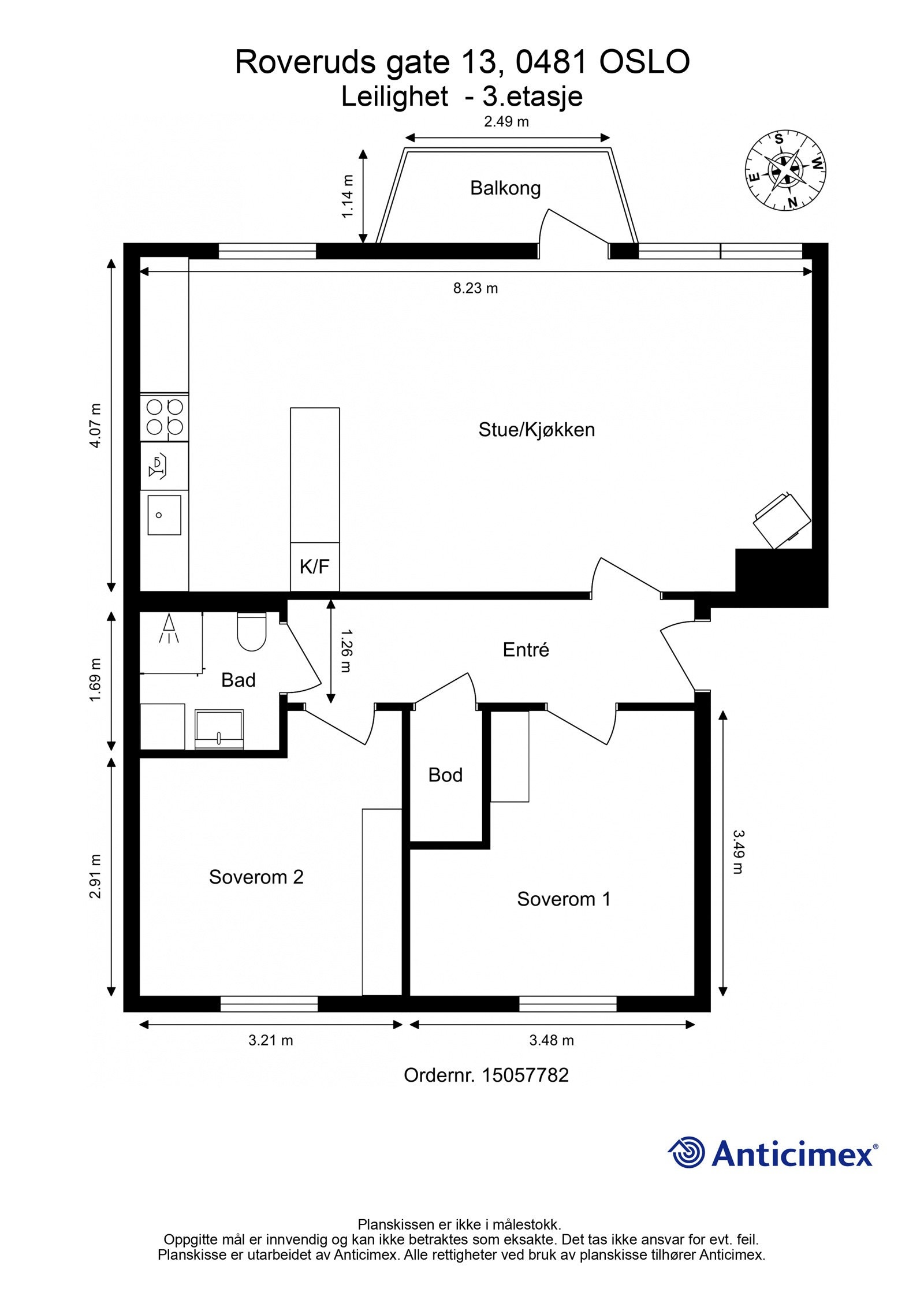 Planskisse. Galleribilde