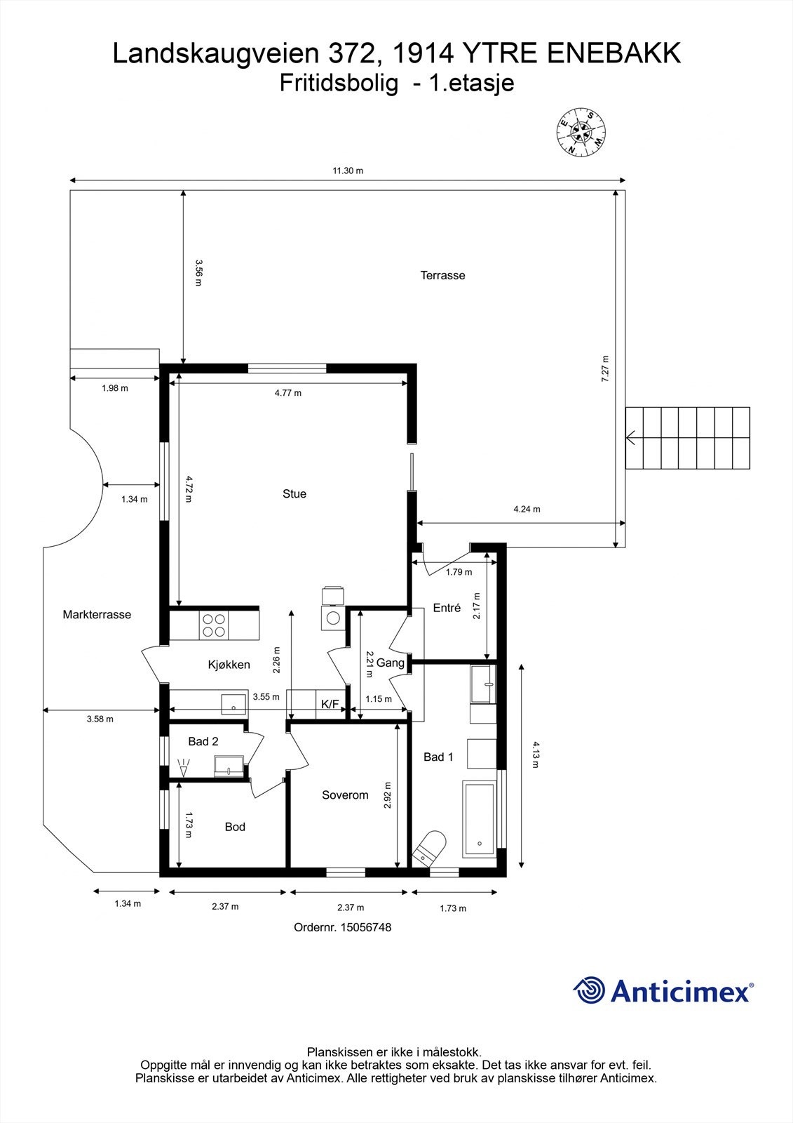 Plantegning 1 etasje Galleribilde