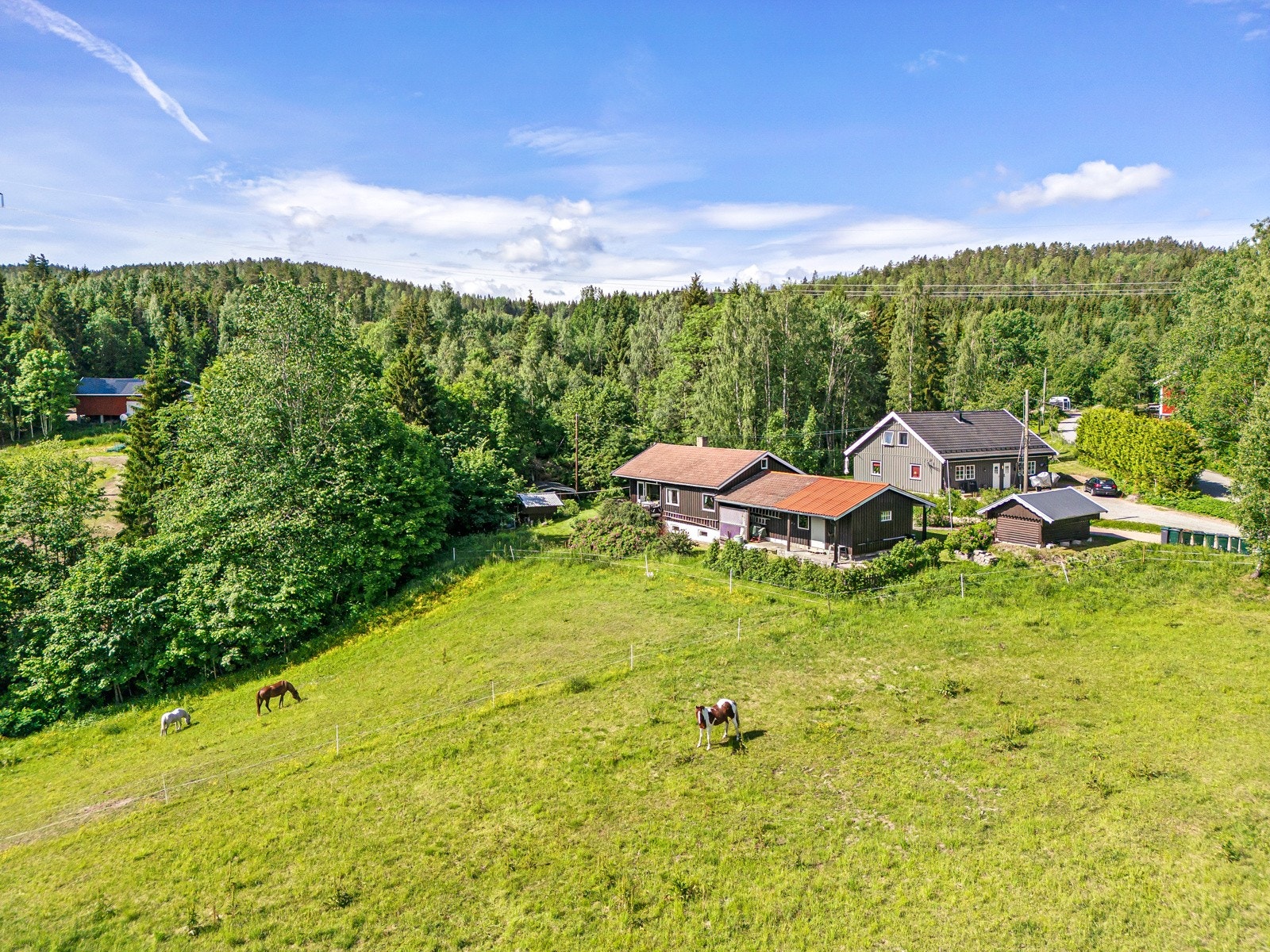 Follestadveien er en blindvei, så det er lite trafikk Galleribilde