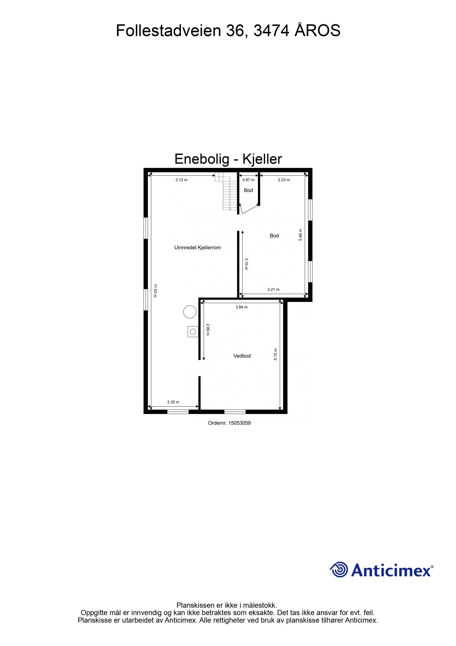 Plantegning kjeller Galleribilde