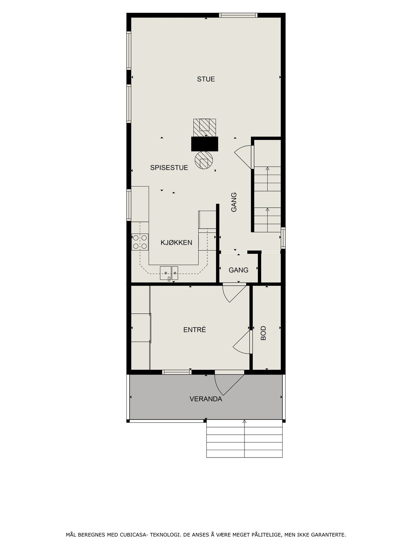 Plantegning hovedetasje Galleribilde