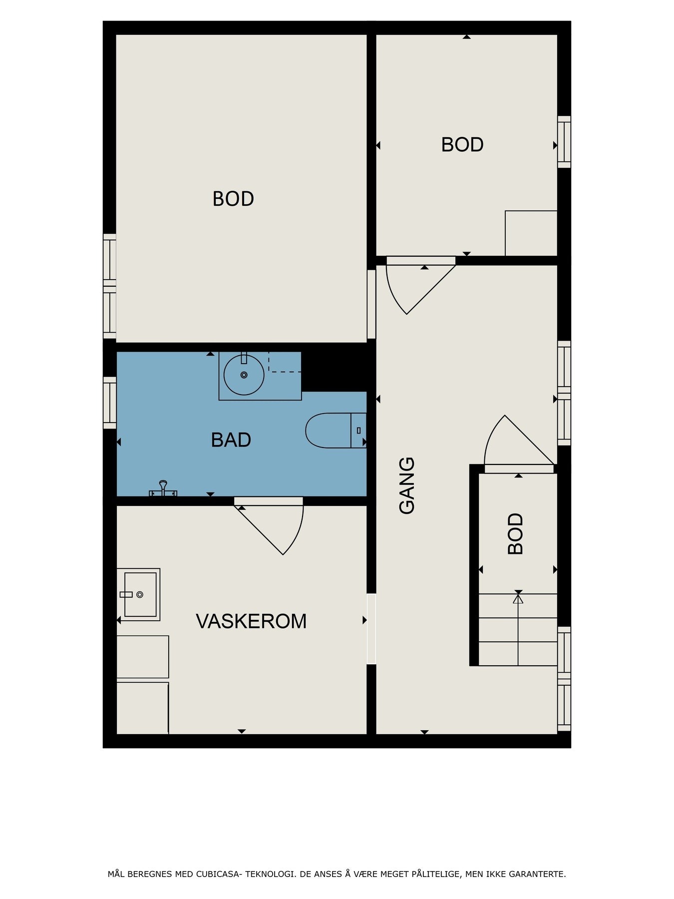 Plantegning kjeller Galleribilde
