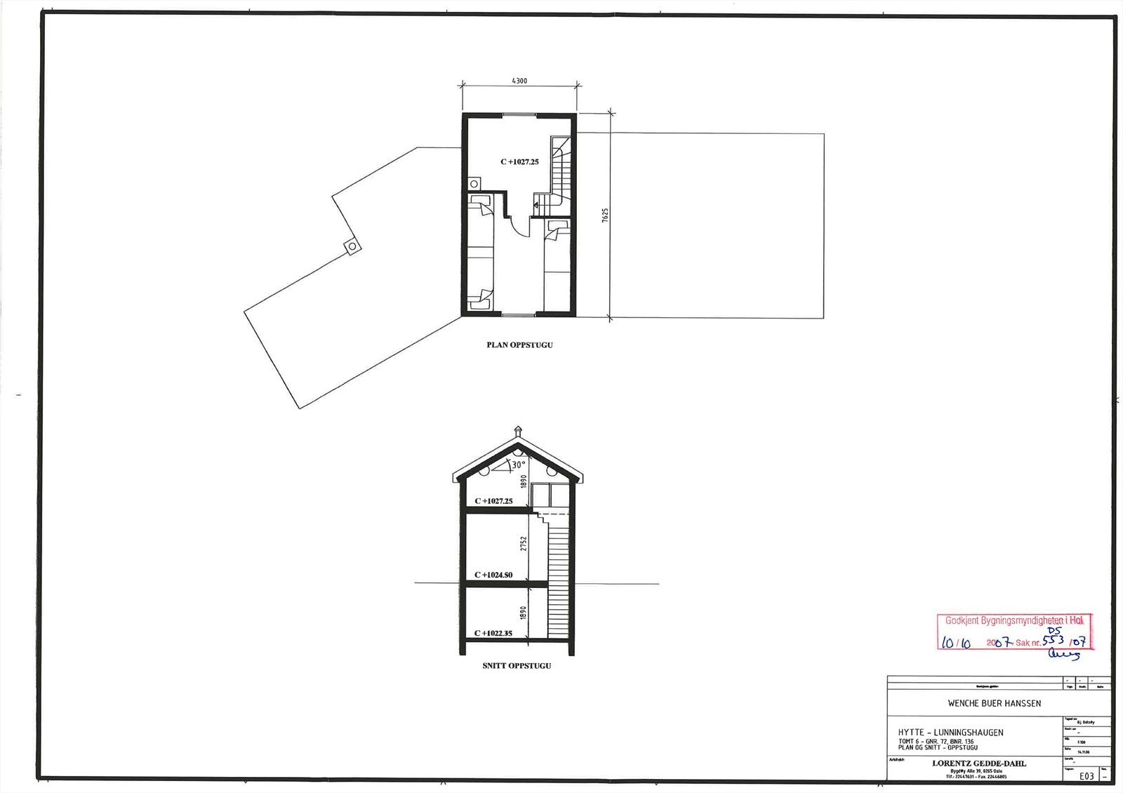 Plantegning 2. etasje Galleribilde