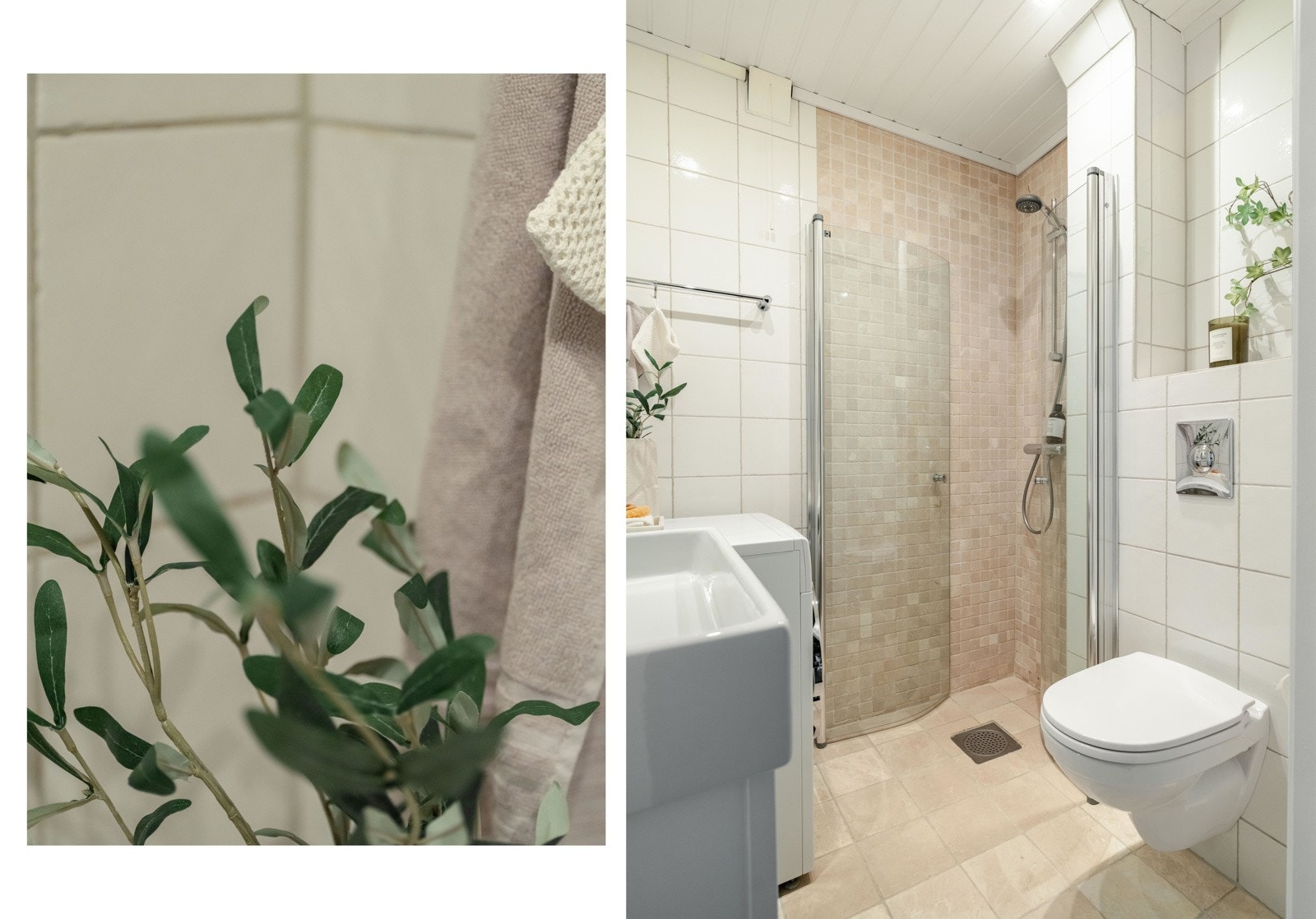 Plass og opplegg for vaskemaskin er det også. Og så er det do og dusj da, men det lå vel litt i kortene her. Galleribilde