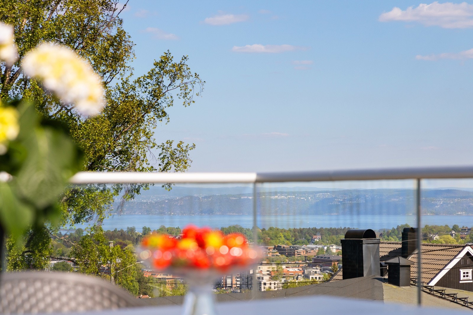Utsikt fra takterrassen Galleribilde