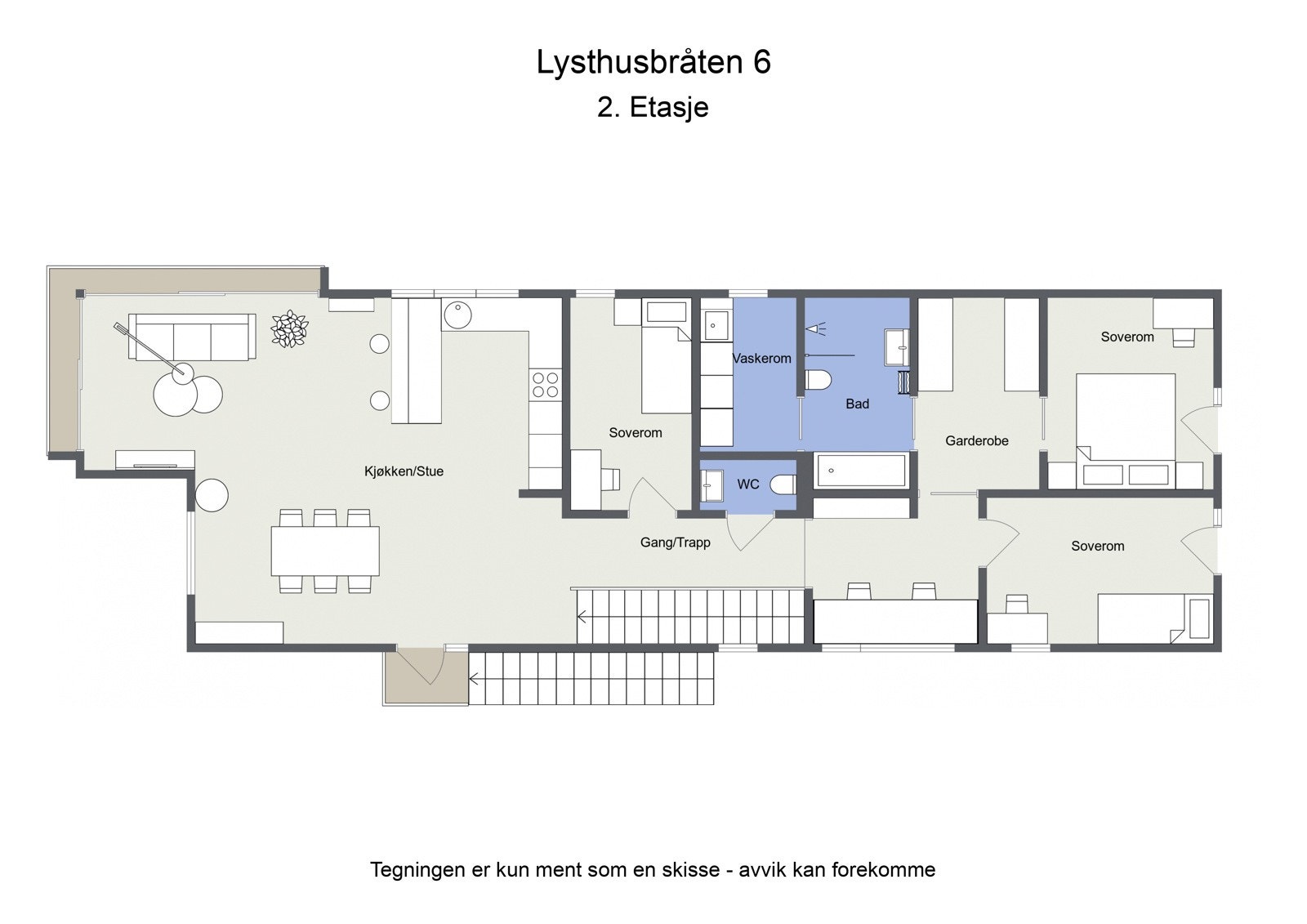 Plantegning 2.etasje Galleribilde