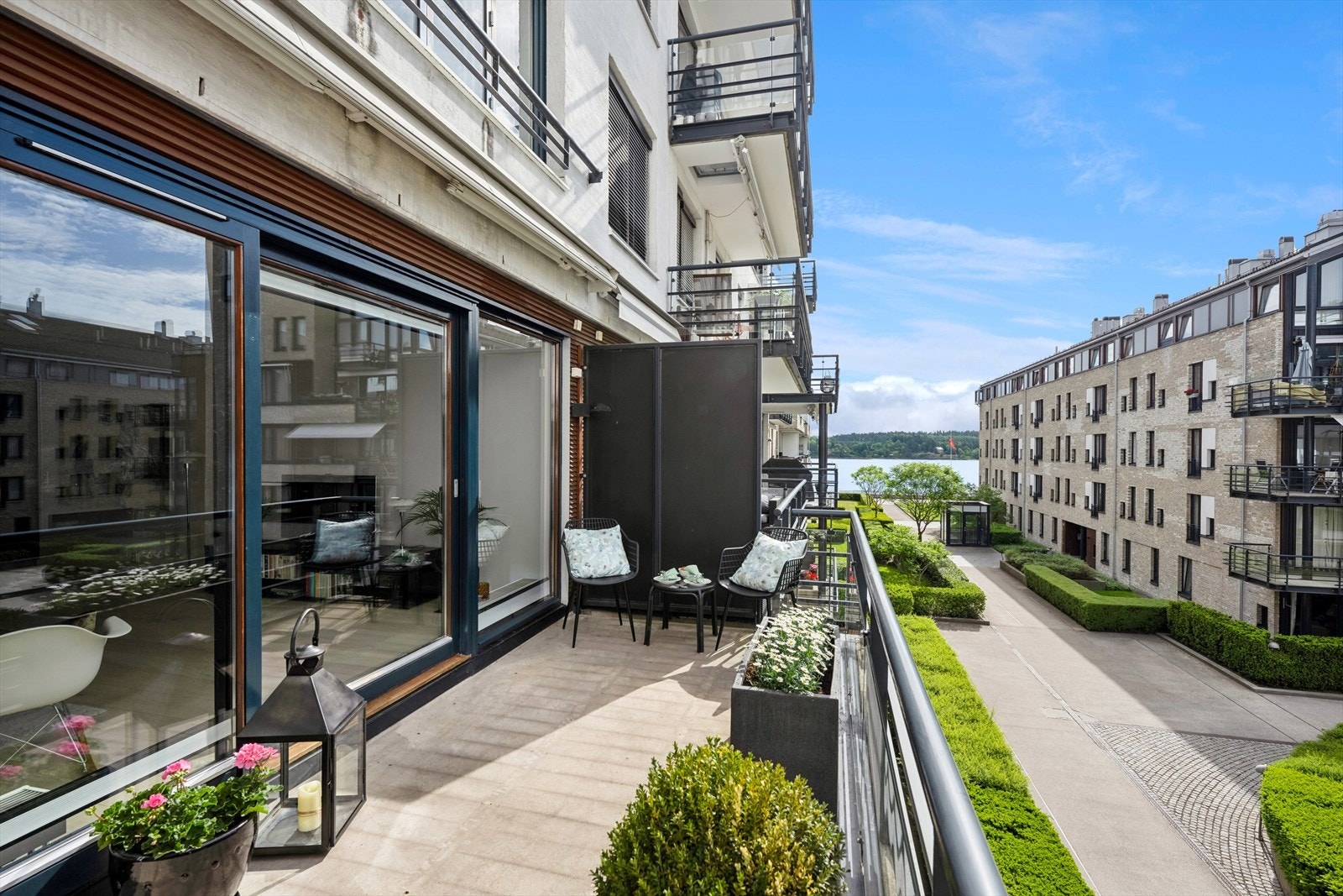 Idyllisk beliggenhet på Lysaker Brygge Galleribilde