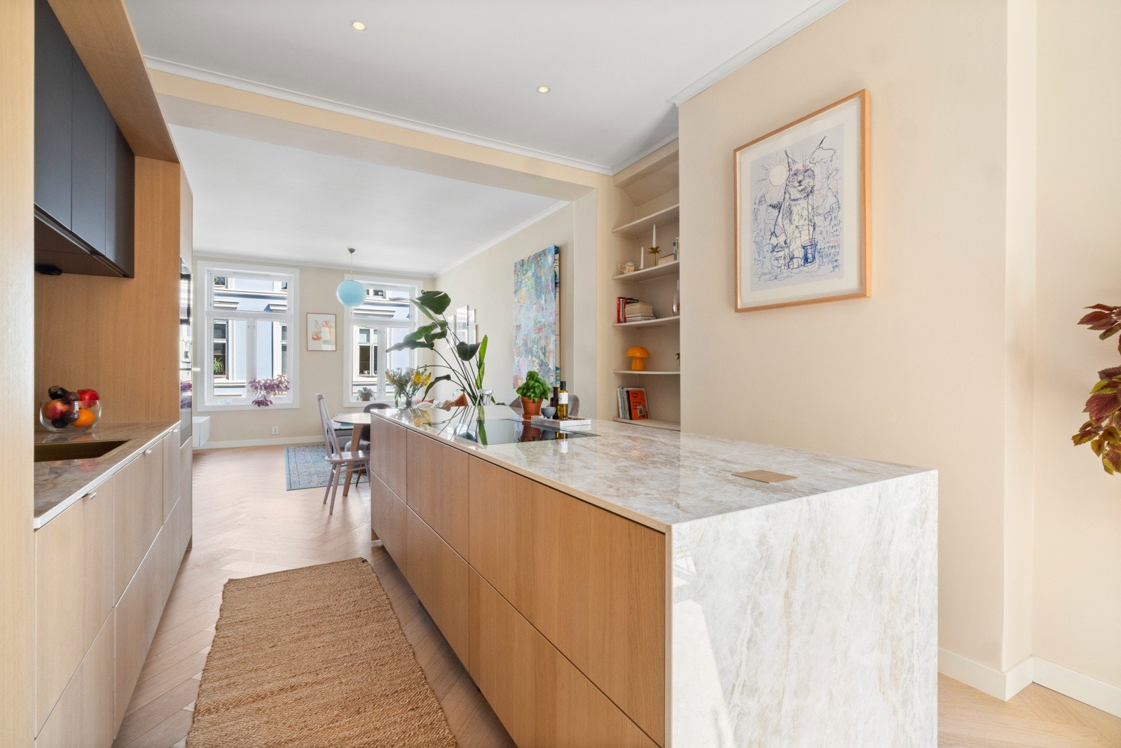 Eksklusiv kjøkkeninnredningen fra Schmidt og benkeplate av typen Dekton Arga Galleribilde