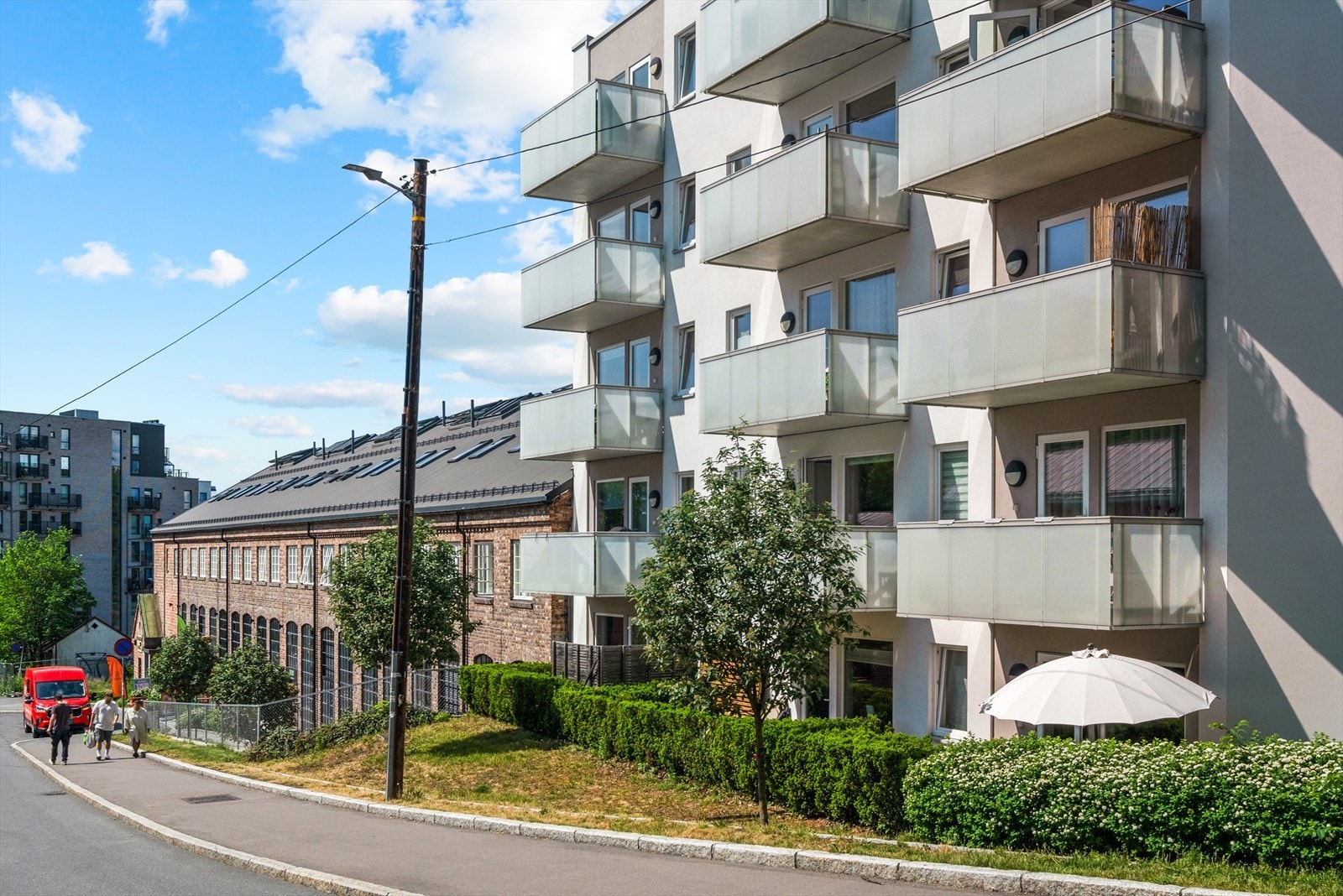 byggets fasade sett fra Hasleveien. Galleribilde