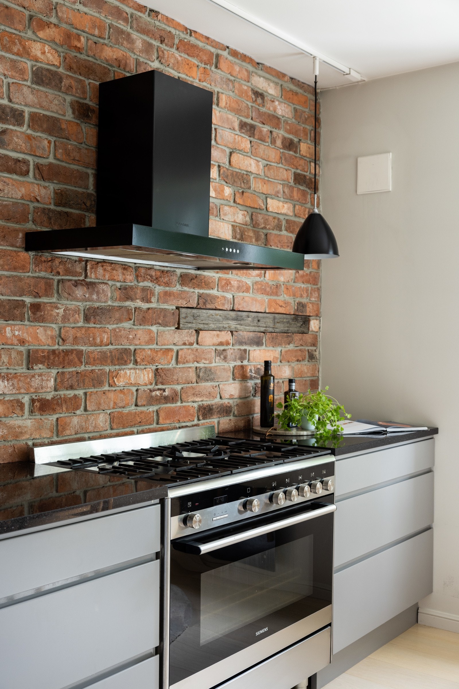 Integrerte hvitevarer inkluderer kjøl/fryseskap og oppvaskmaskin. Galleribilde