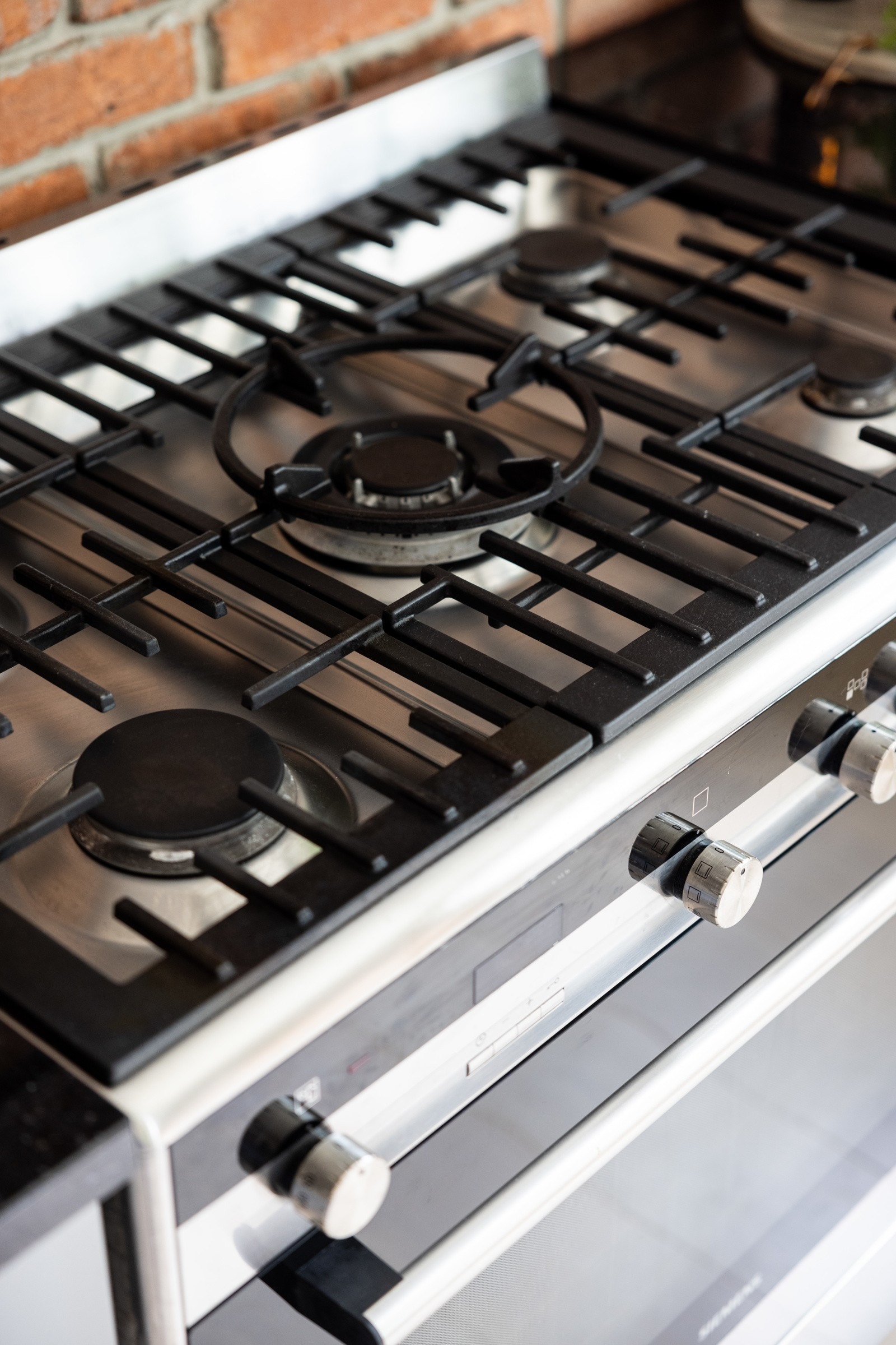 Komfyr har gassbluss. Galleribilde