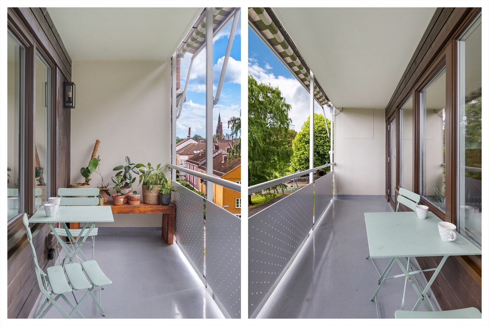 - Koselig og vestvendt balkong på 7 m² med hyggelig utsyn - Galleribilde