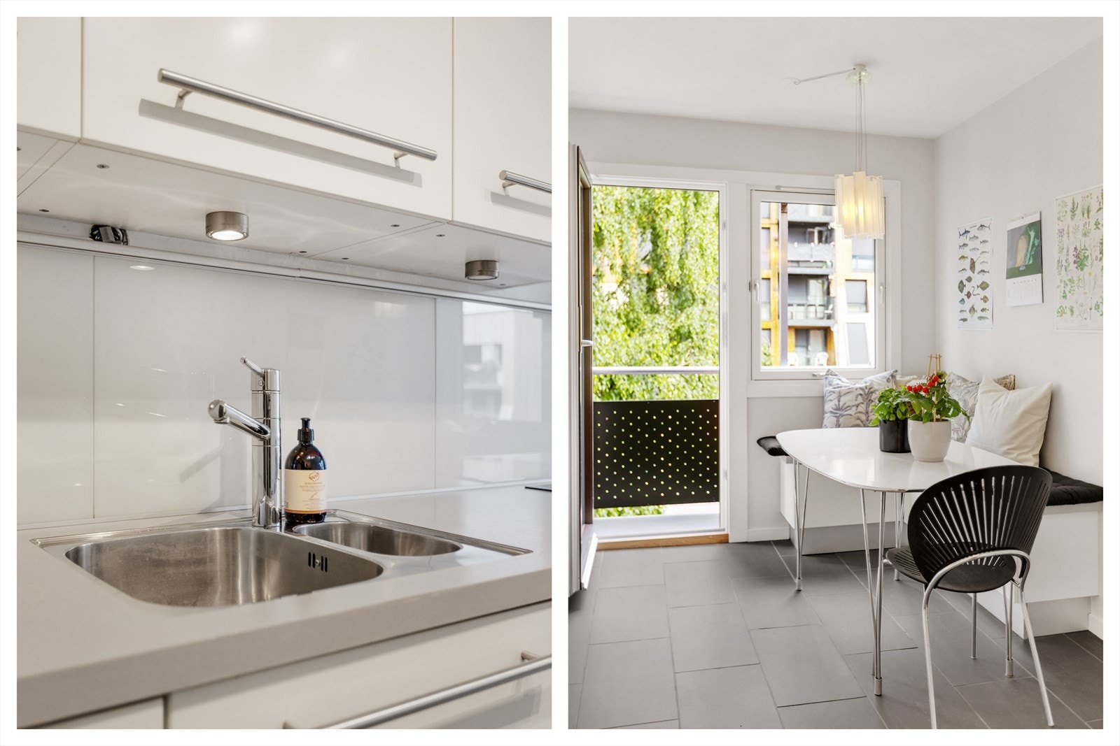 - Kjøkkenet vender mot hyggelige og grønne omgivelser - Galleribilde