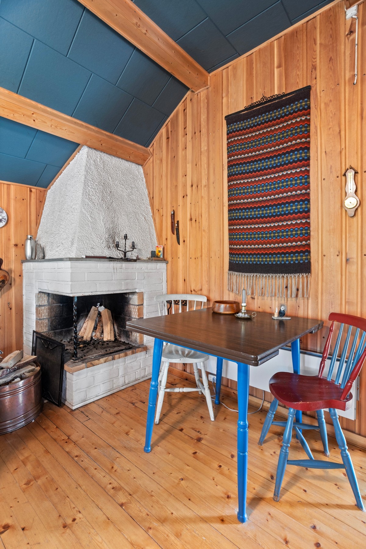 Oppvarming fra vedfyring Galleribilde