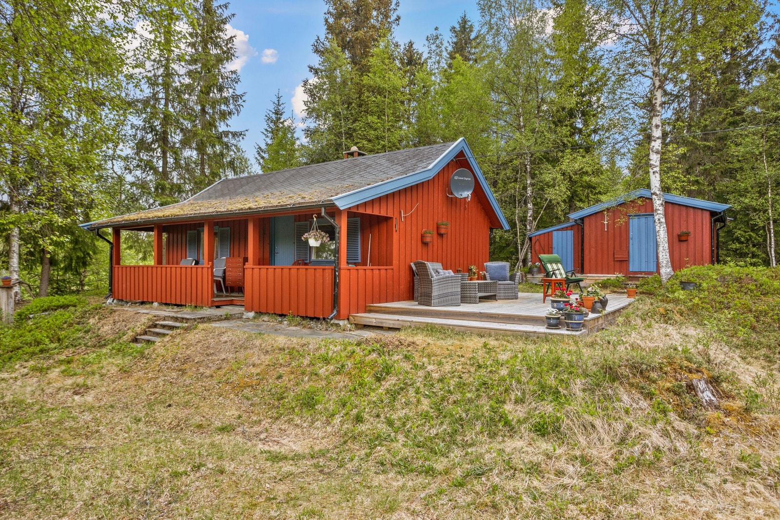 Inngangpartiet er takoverbygd Galleribilde