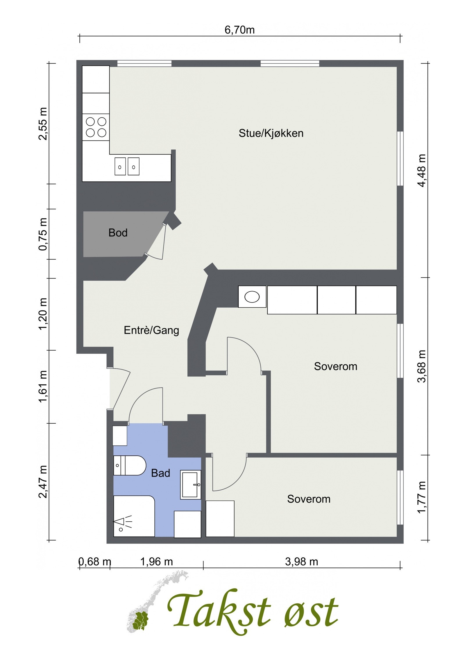Plantegning Galleribilde