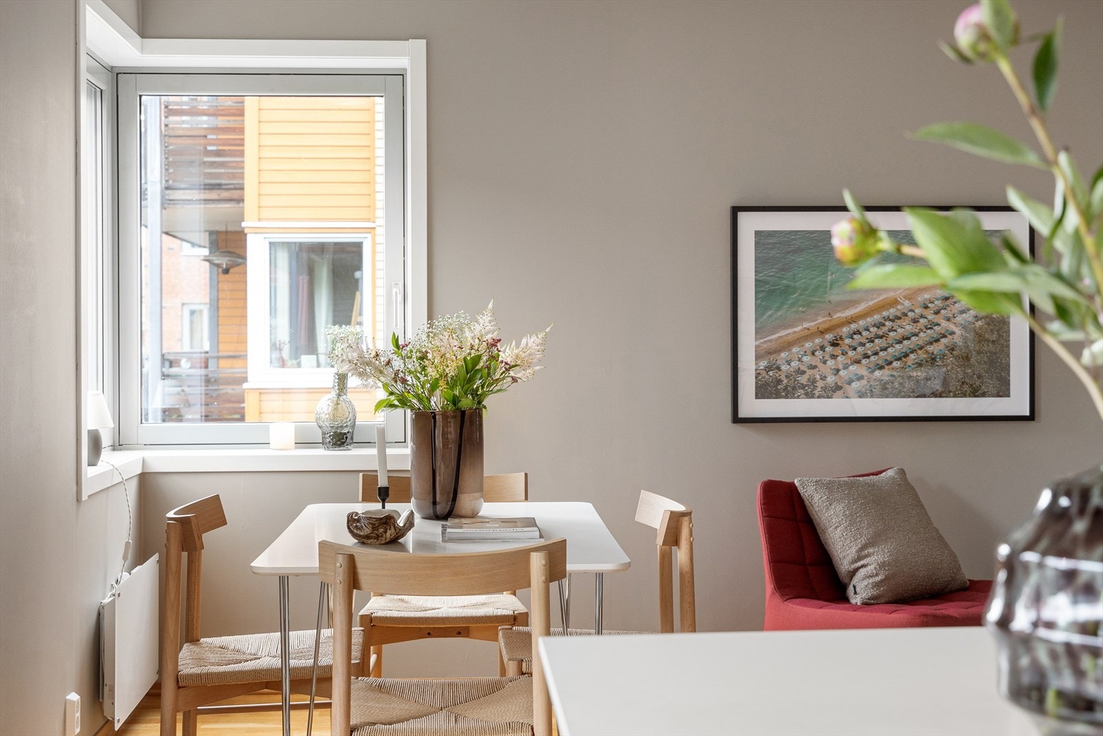 Planløsningen gjør at det de sosiale sonene deles opp enkelt. Galleribilde