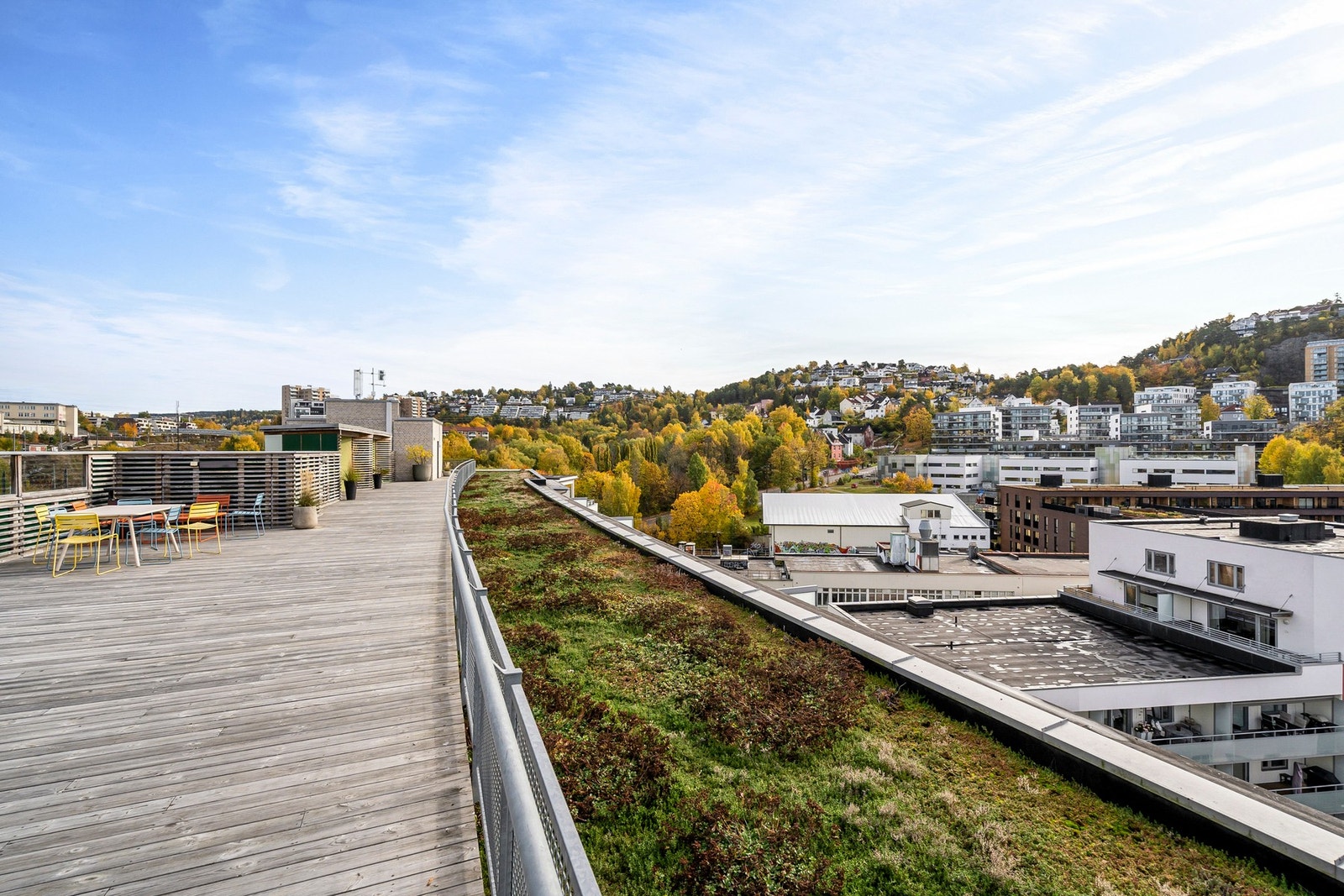 Flott utsyn fra borettslaget. Galleribilde