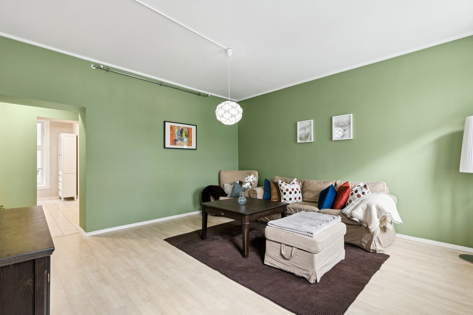 Leiligheten fikk et malingsstøk i 2024. Galleribilde