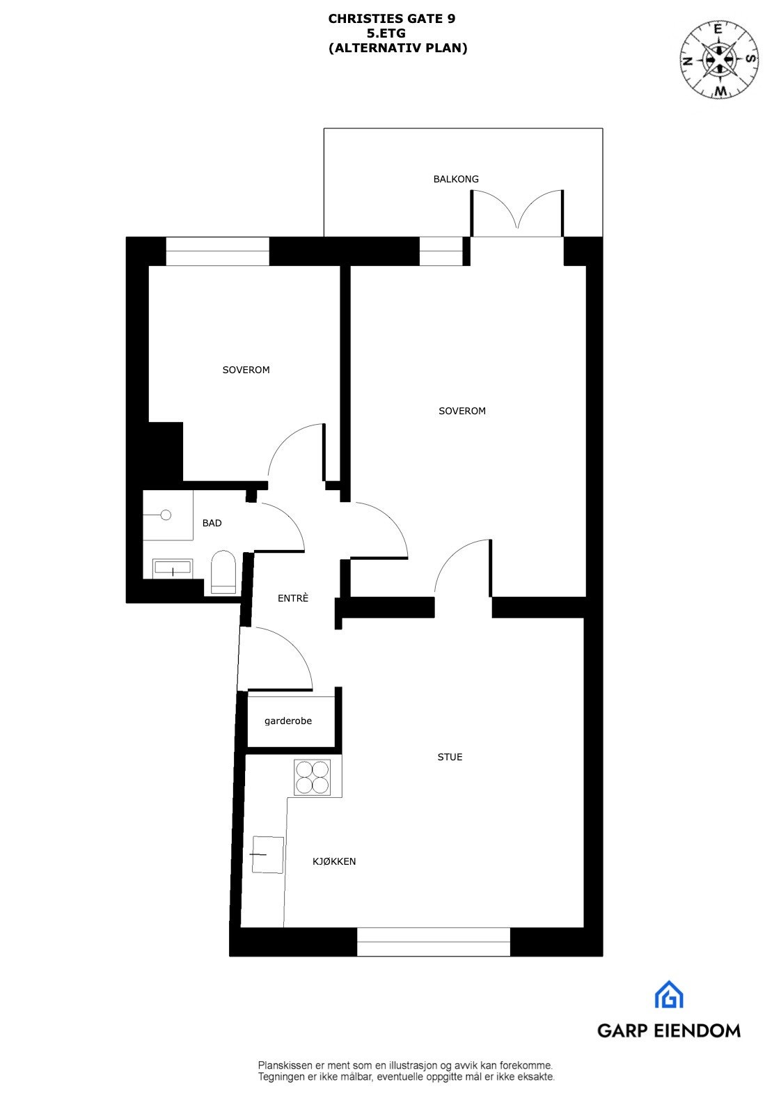 Alternativ plantegning 1 Galleribilde