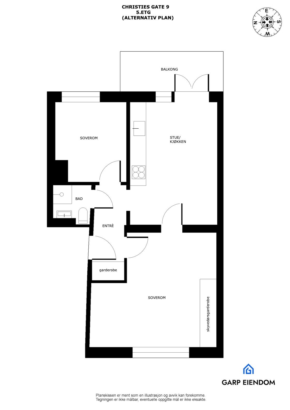 Alternativ plantegning 2 Galleribilde