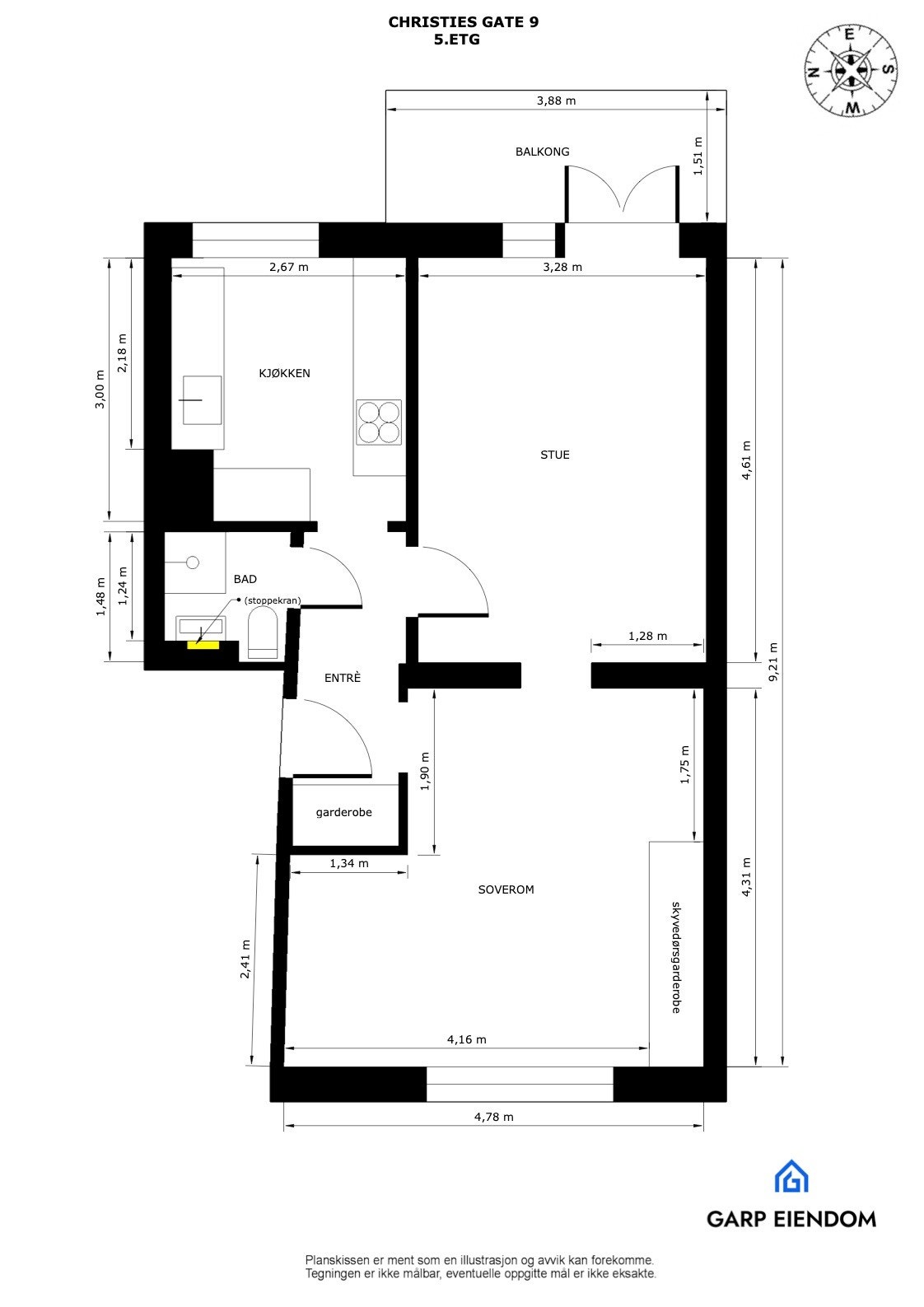 Plantegning Galleribilde