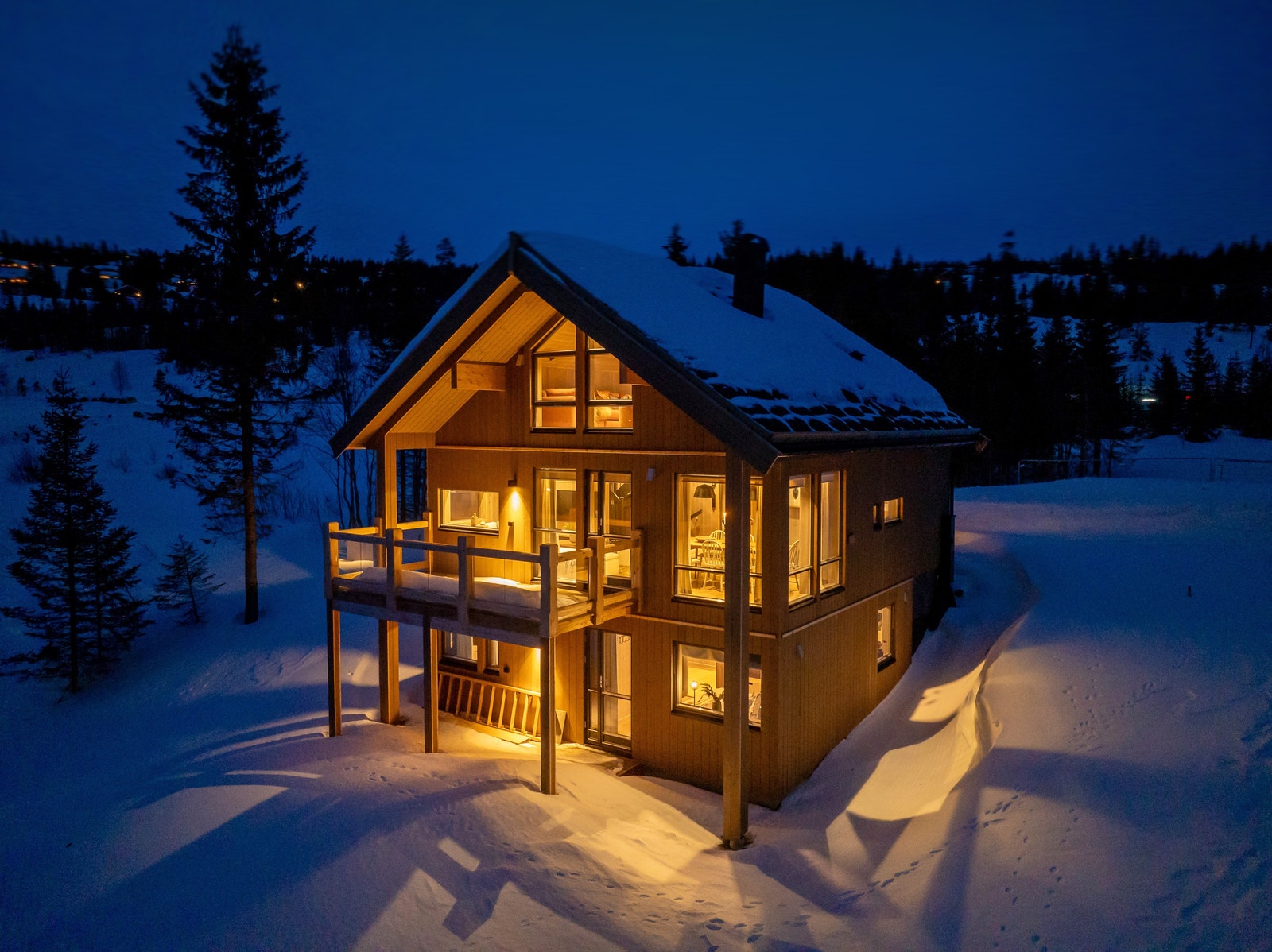 Hytte F i Storsteinlia - ta kontakt for et besøk av vår visningshytte i feltet - leveranse i avbildet hytte avviker fra standard leveranse Galleribilde