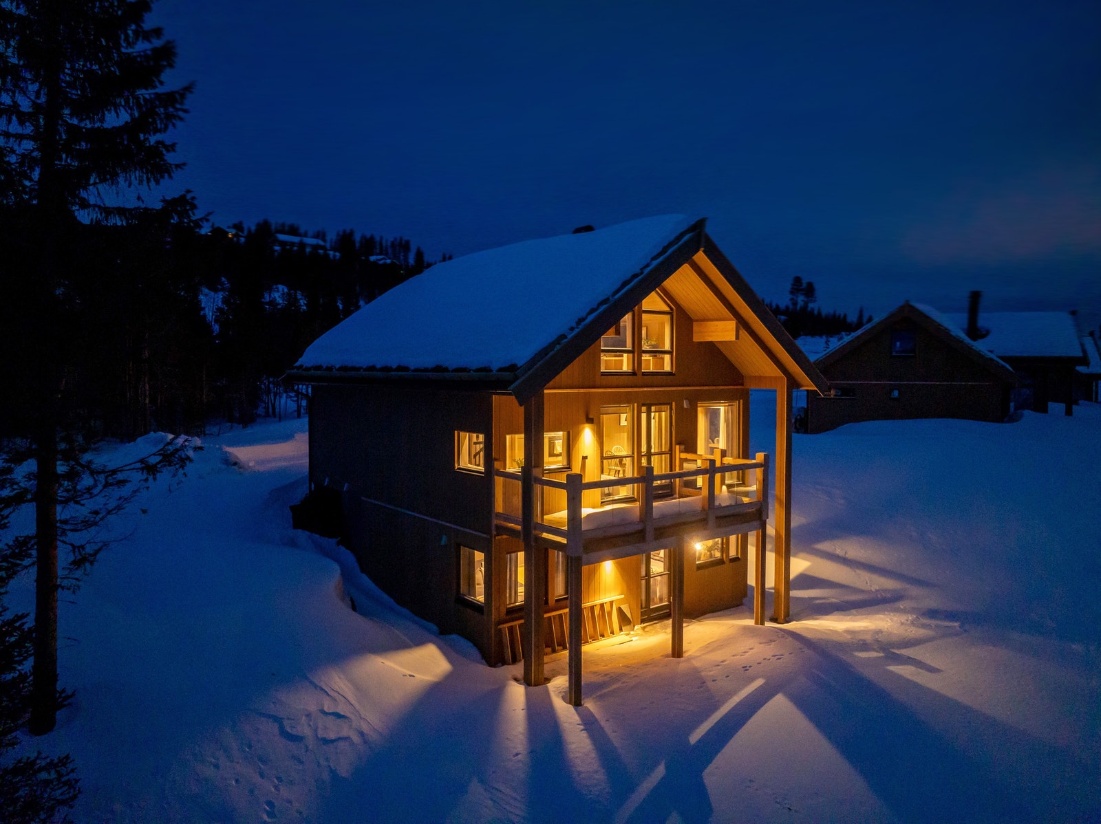 Hytte F i Storsteinlia - ta kontakt for et besøk av vår visningshytte i feltet - leveranse i avbildet hytte avviker fra standard leveranse Galleribilde