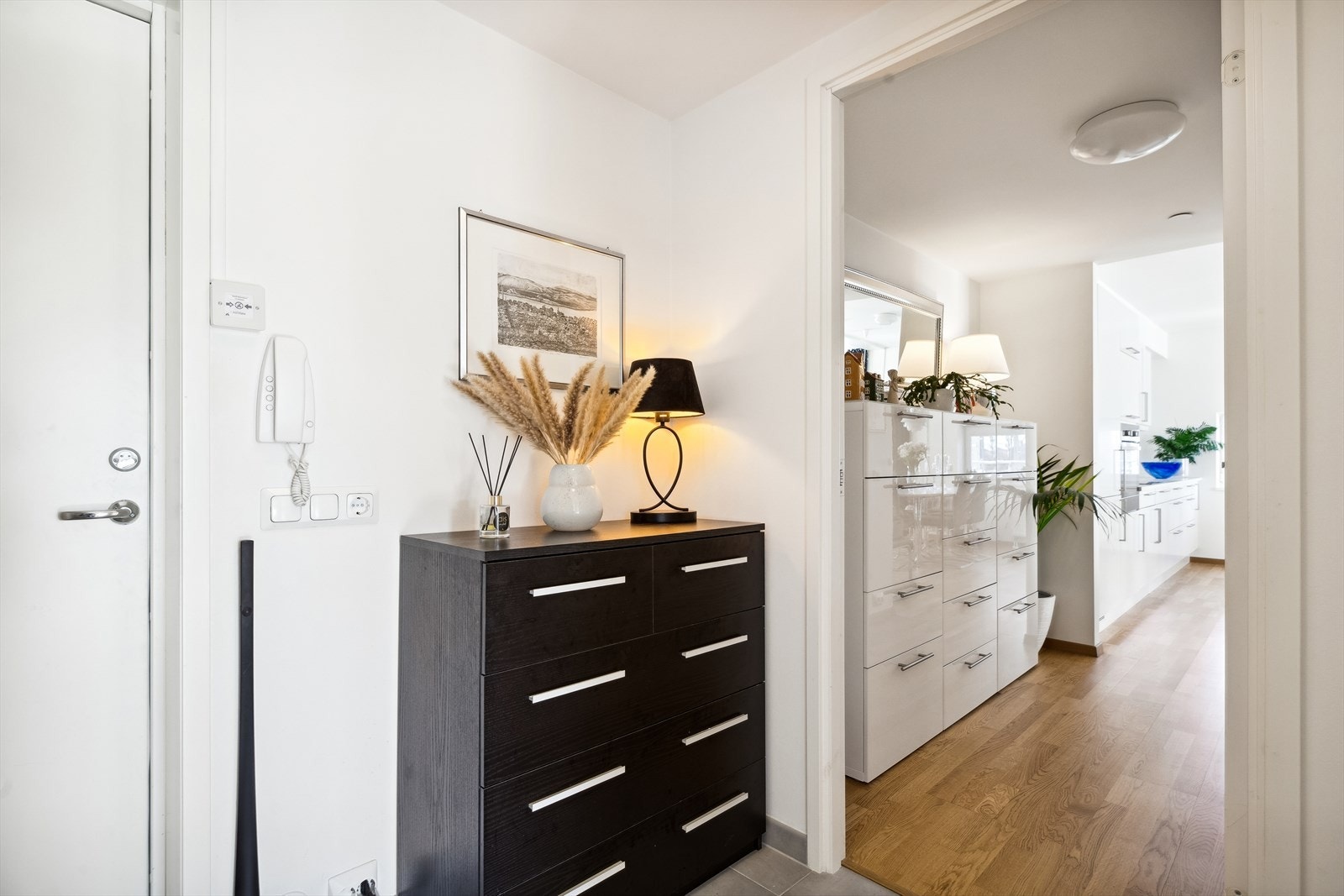 Det er adkomst via en innbydende entré på 6,5 kvm., som gir leiligheten et godt og representativt førsteinntrykk Galleribilde