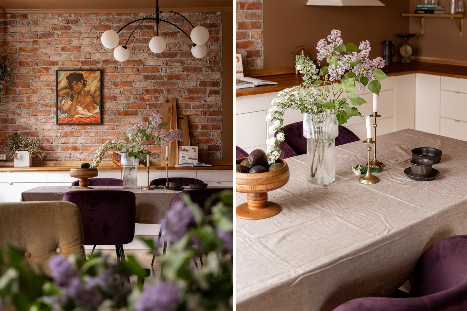 Boligen er godt tilpasset sosialt liv med en åpen stue- og kjøkkenløsning. Galleribilde