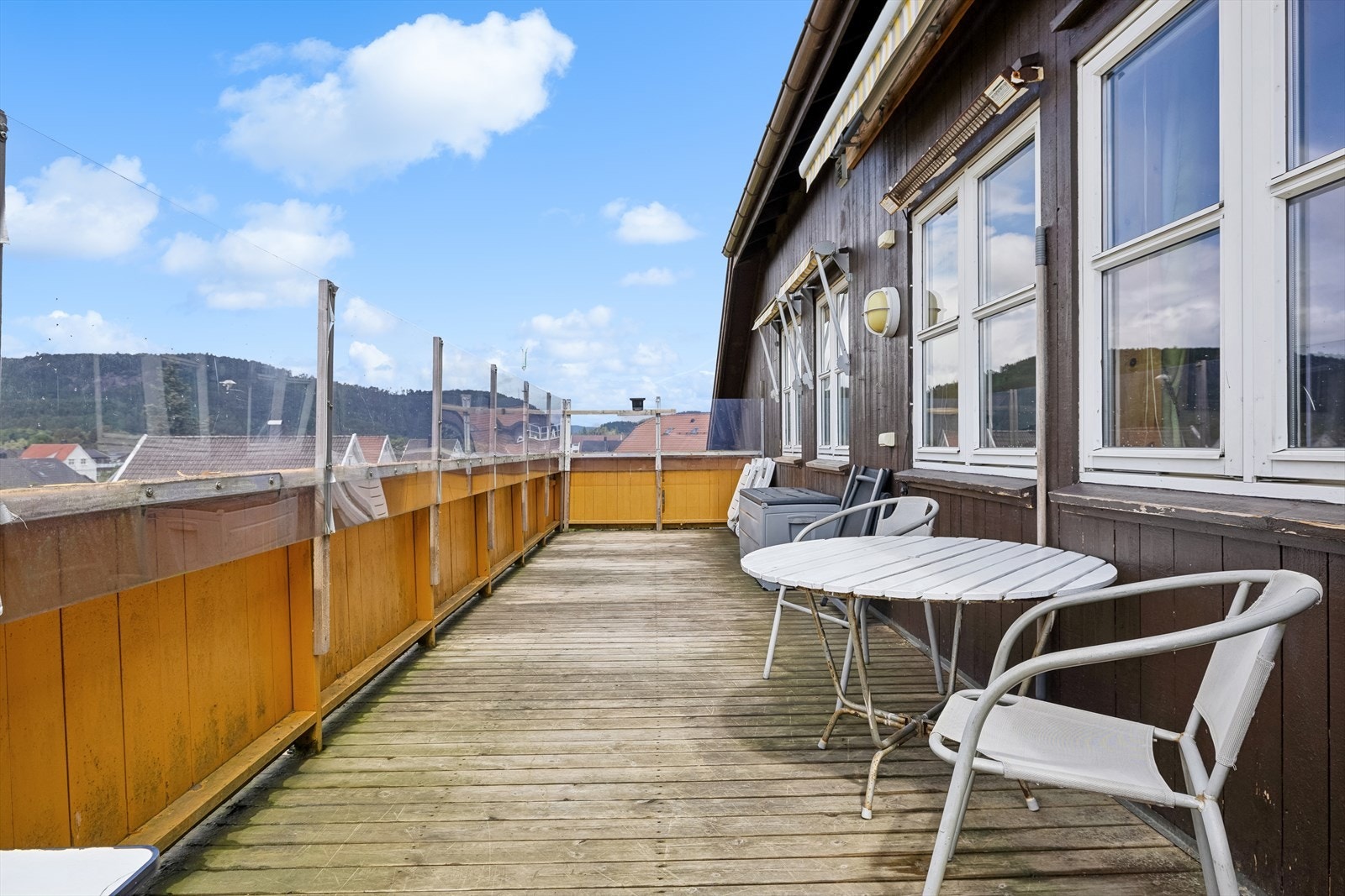 Balkongen er av god størrelse Galleribilde