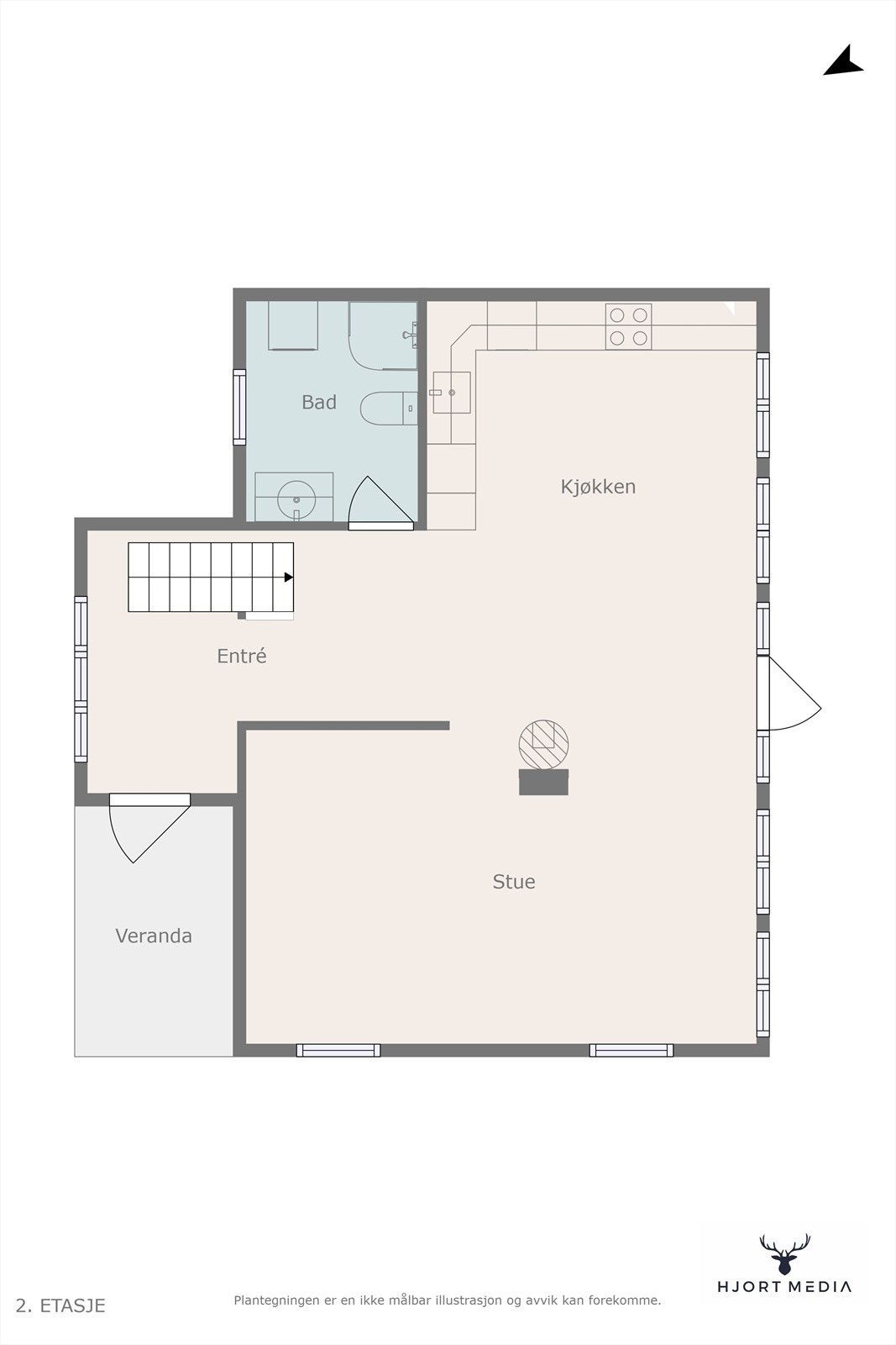 Plantegning Galleribilde