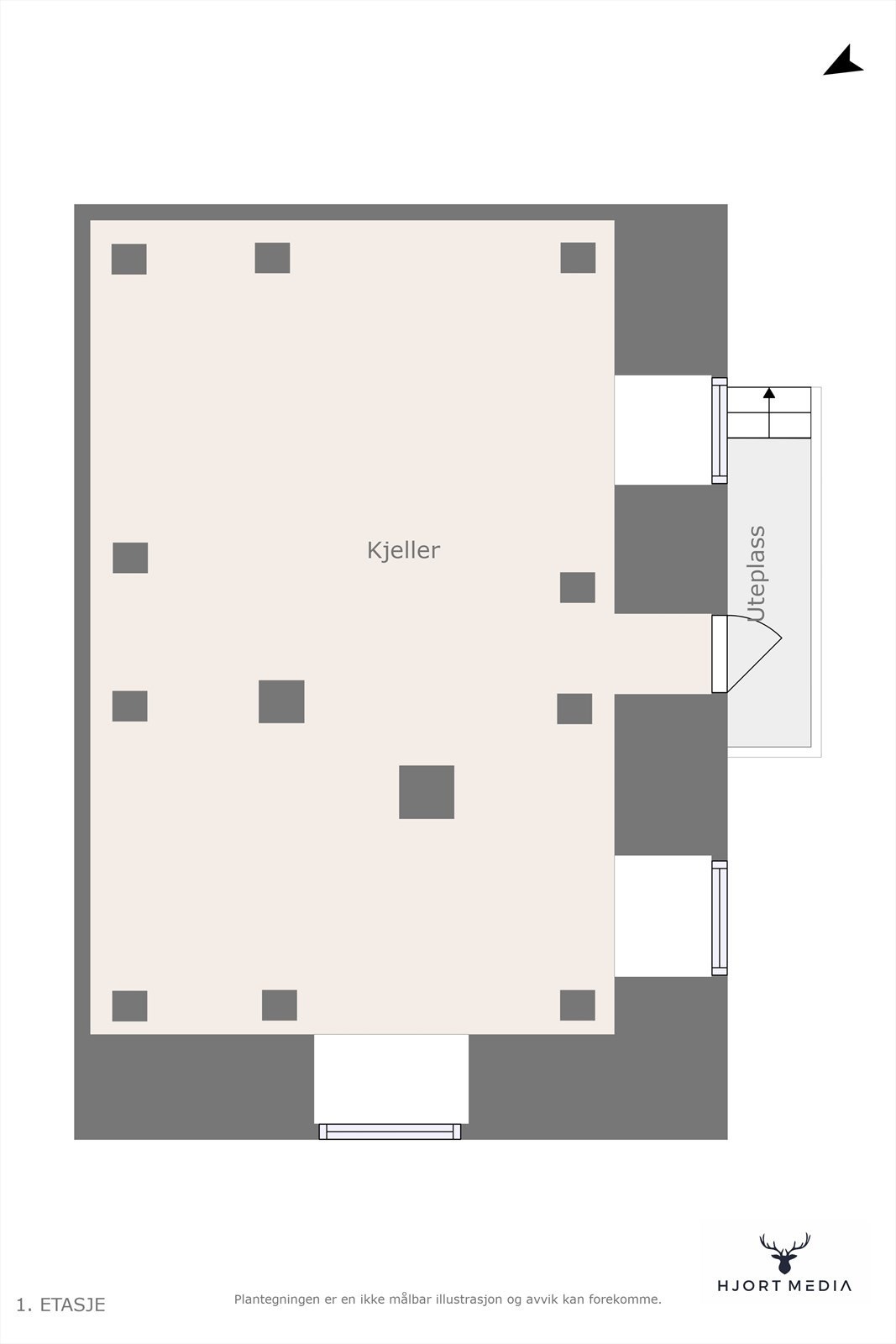 Plantegning Galleribilde