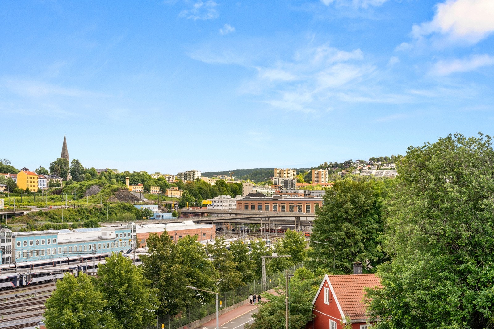 Utsikt fra balkongen Galleribilde