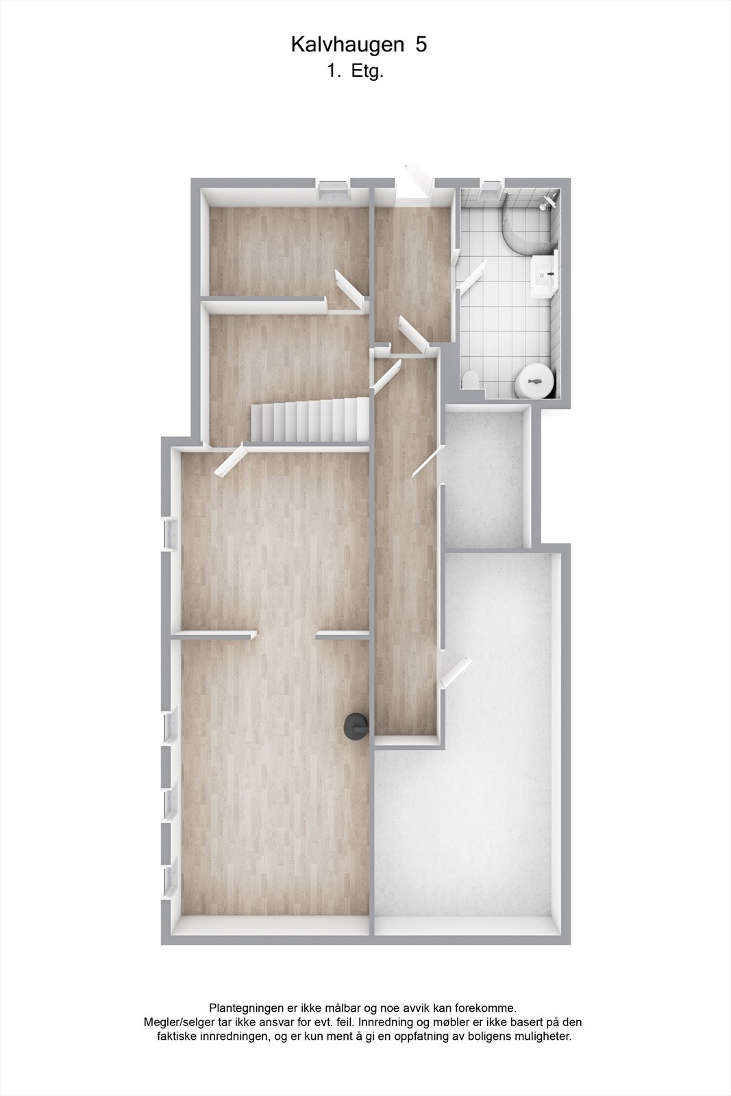 Planskisse 3D - kjelleretasje Galleribilde