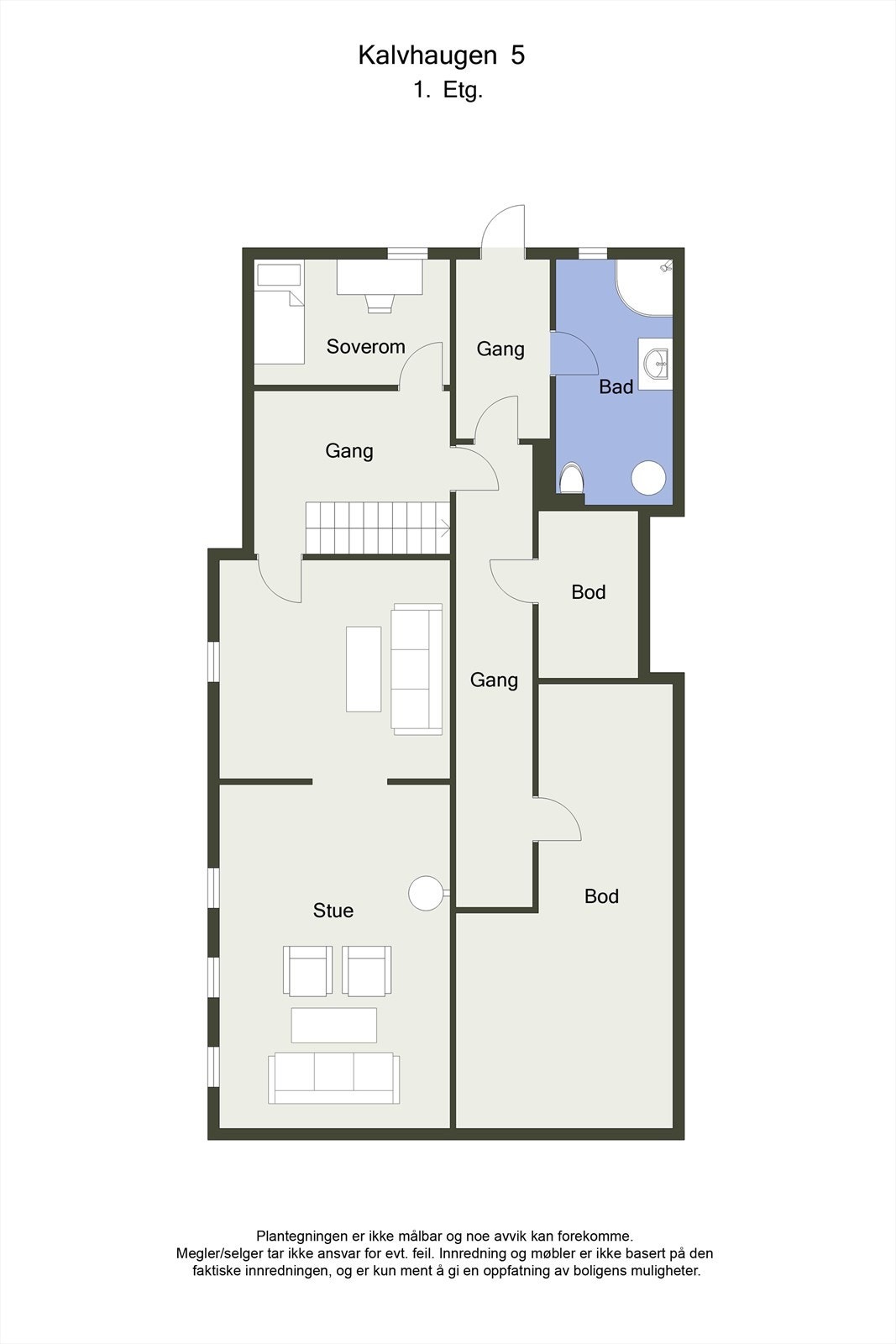 Planskisse 2D - kjelleretasje Galleribilde