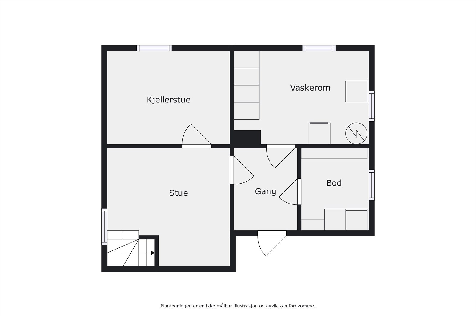 Plantegning u.etg/kjeller Galleribilde