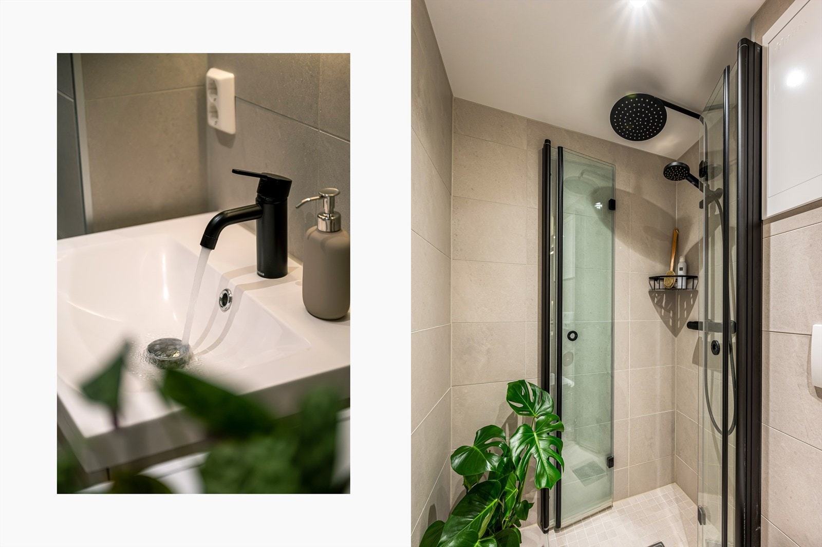 Det er gjort flere tilvalg på dette badet i forhold til standardleveransen. Galleribilde
