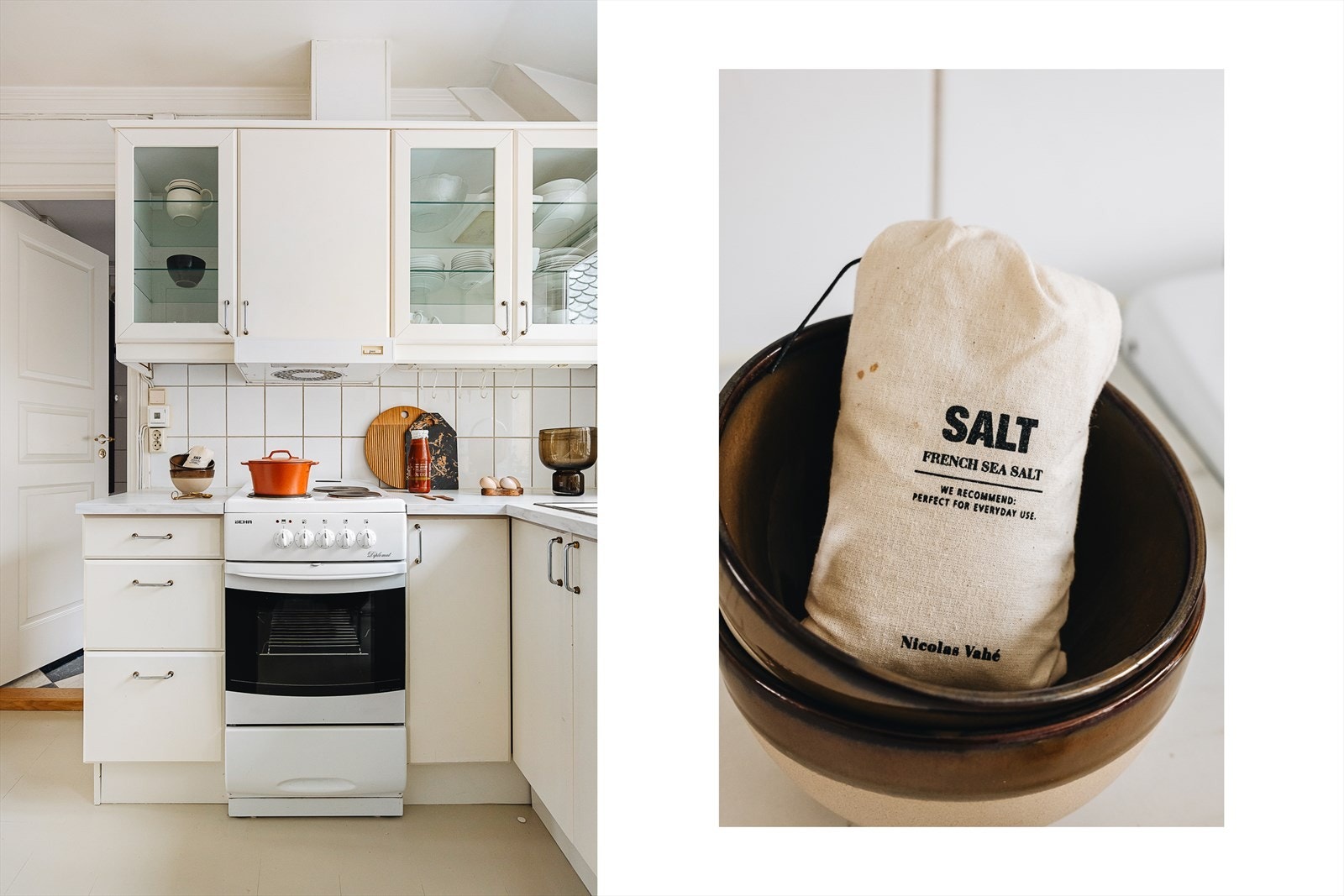 Kjøkkenet er oppgradert med ny benkeplate og oppvaskmaskin i 2022. Galleribilde